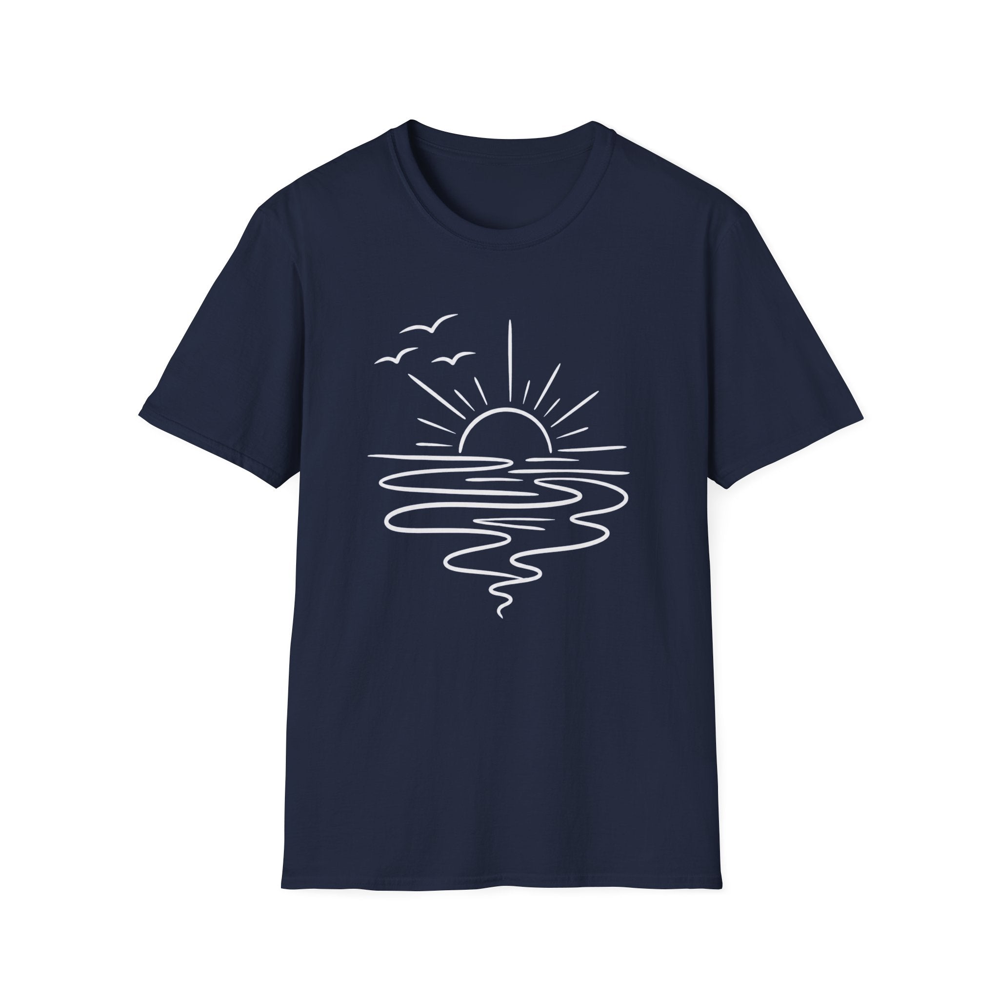 Minimal Ocean Sunset T-Shirt