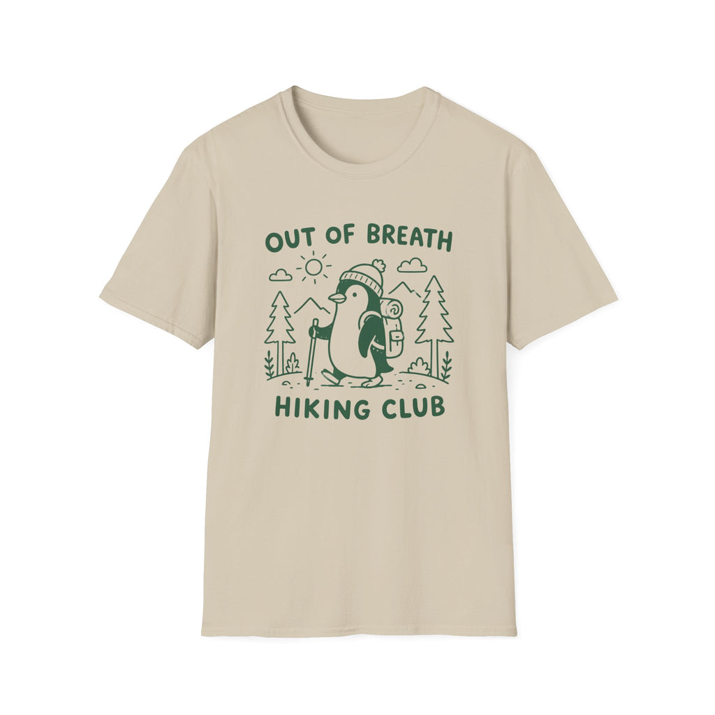 Out of Breath Penguin Hiking Club T-Shirt