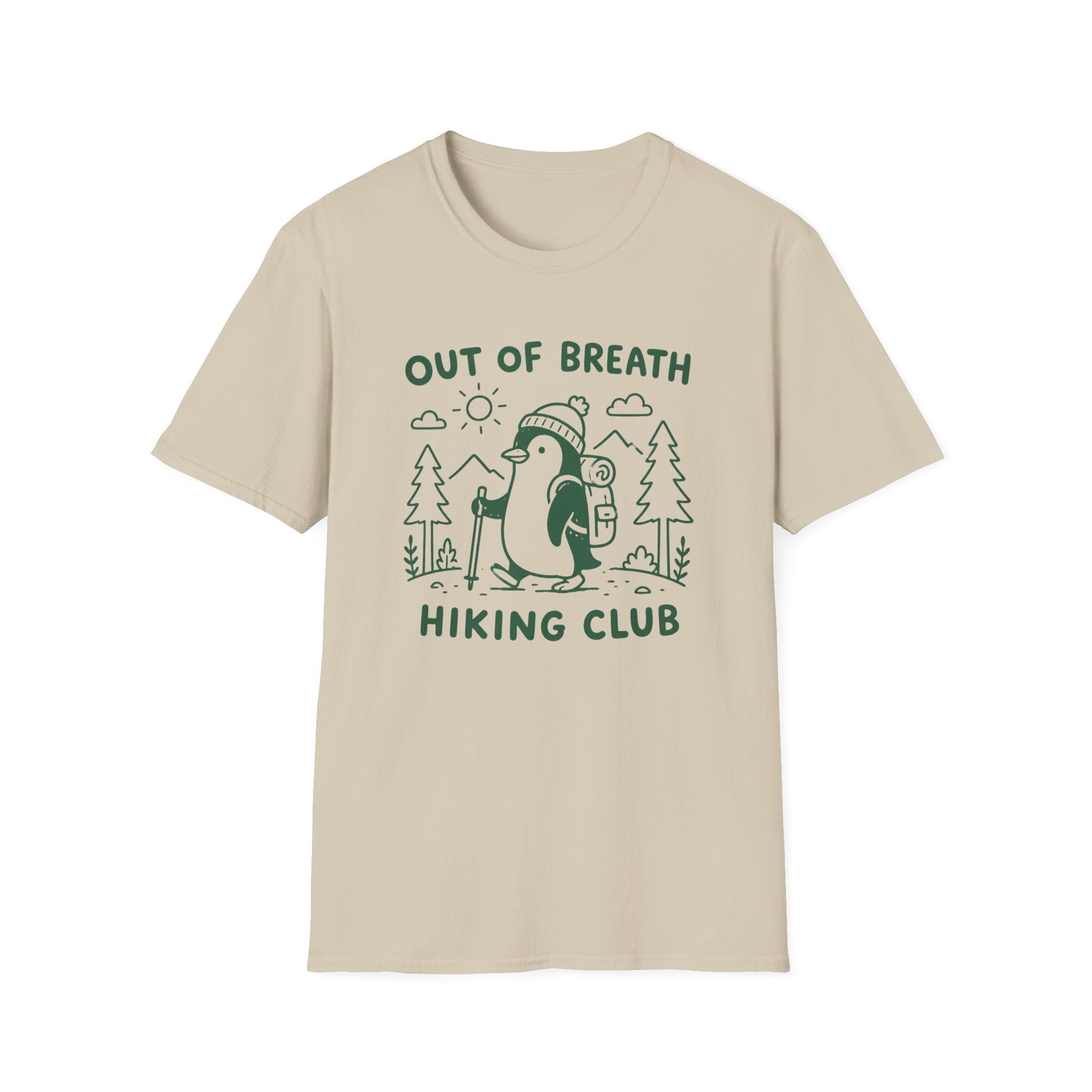 Out of Breath Penguin Hiking Club T-Shirt