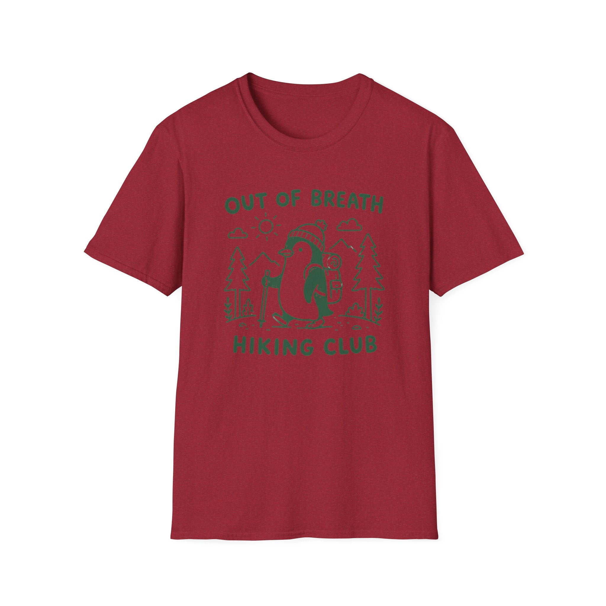 Out of Breath Penguin Hiking Club T-Shirt