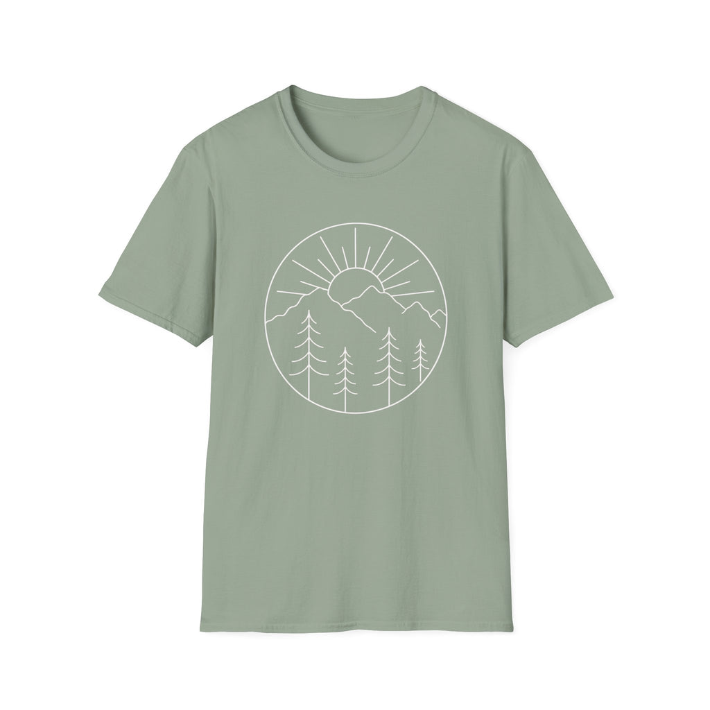Minimal Mountain Sunrise T-Shirt