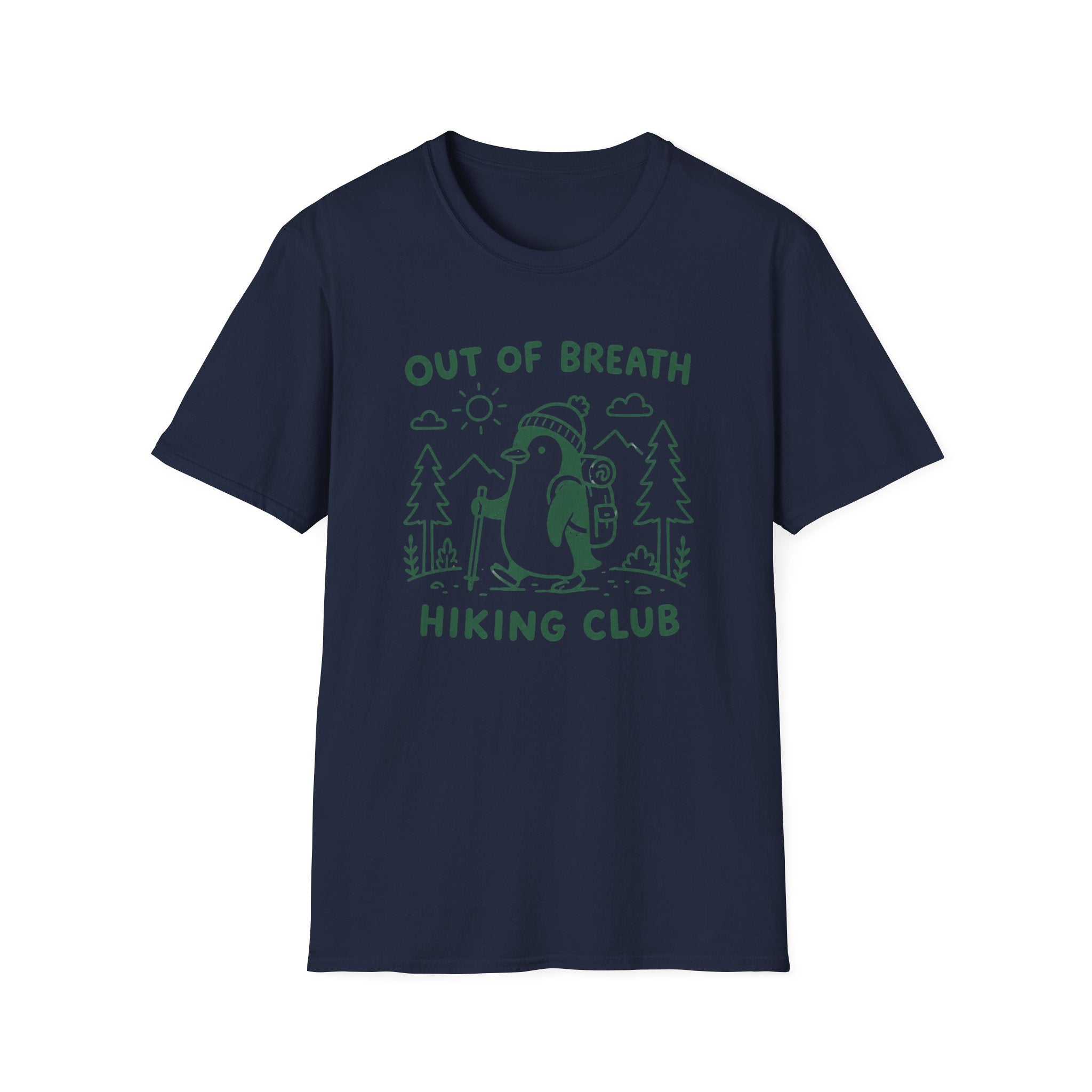 Out of Breath Penguin Hiking Club T-Shirt