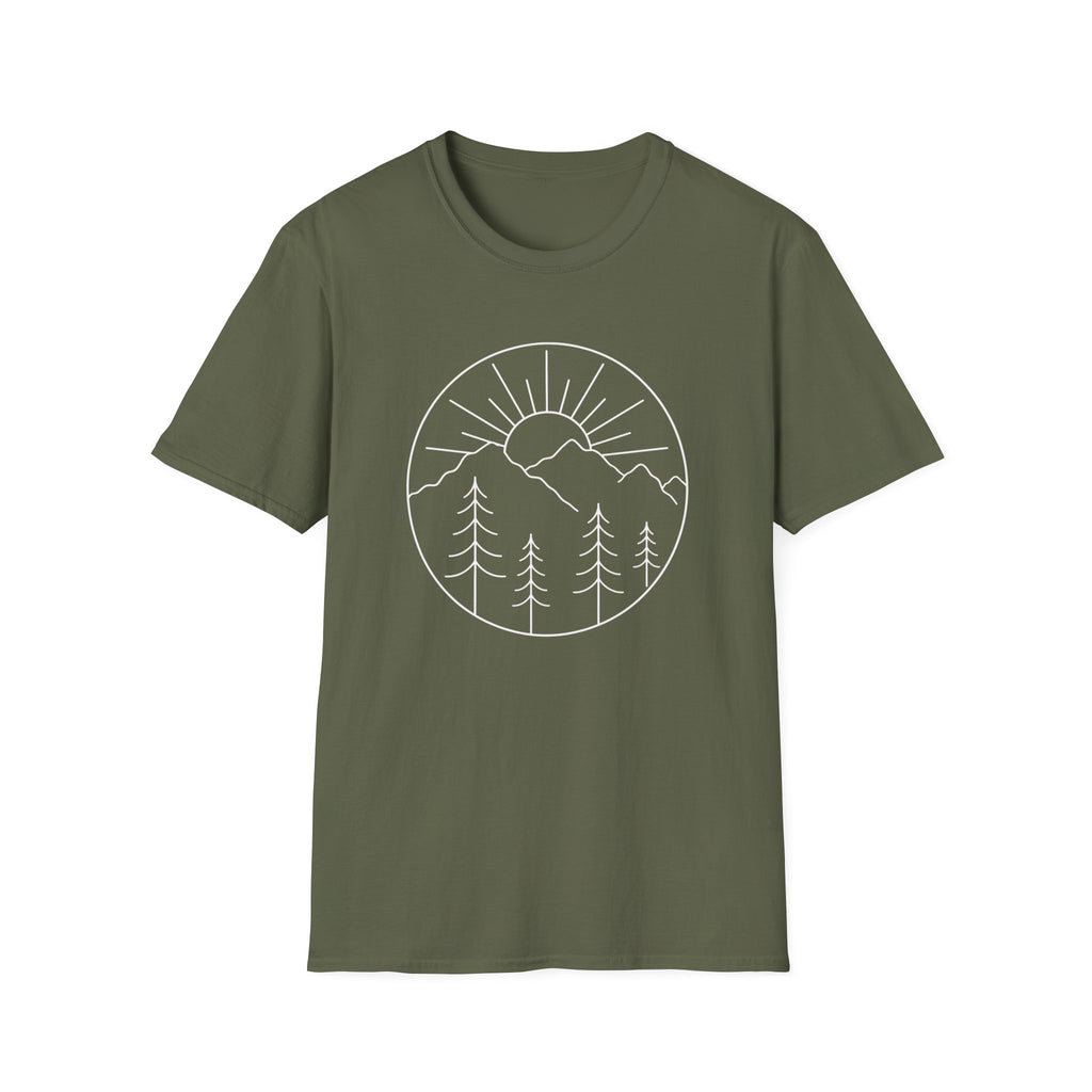 Minimal Mountain Sunrise T-Shirt