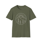 Minimal Mountain Sunrise T-Shirt