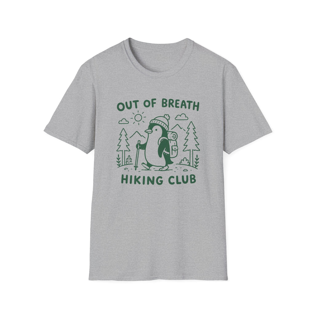 Out of Breath Penguin Hiking Club T-Shirt