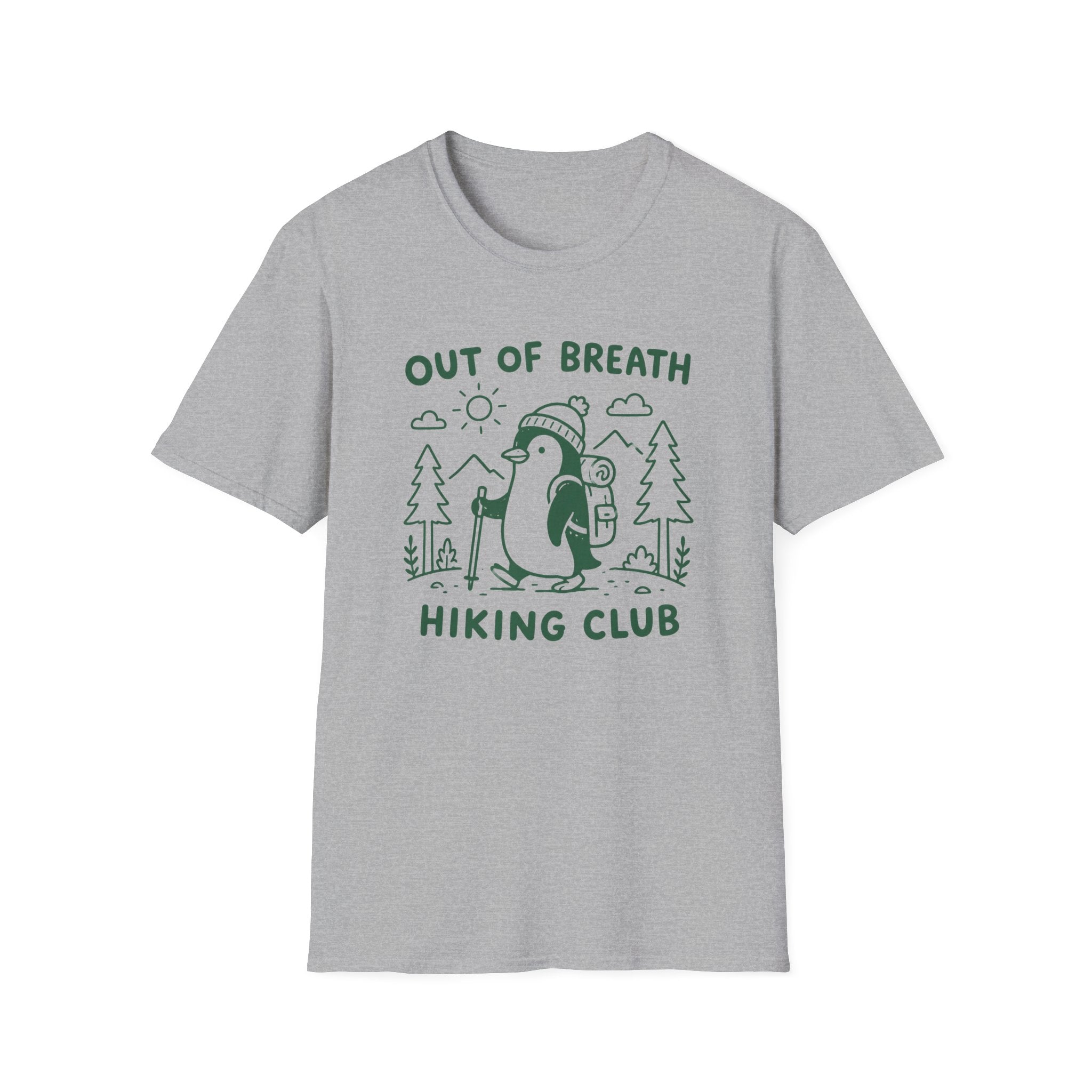 Out of Breath Penguin Hiking Club T-Shirt