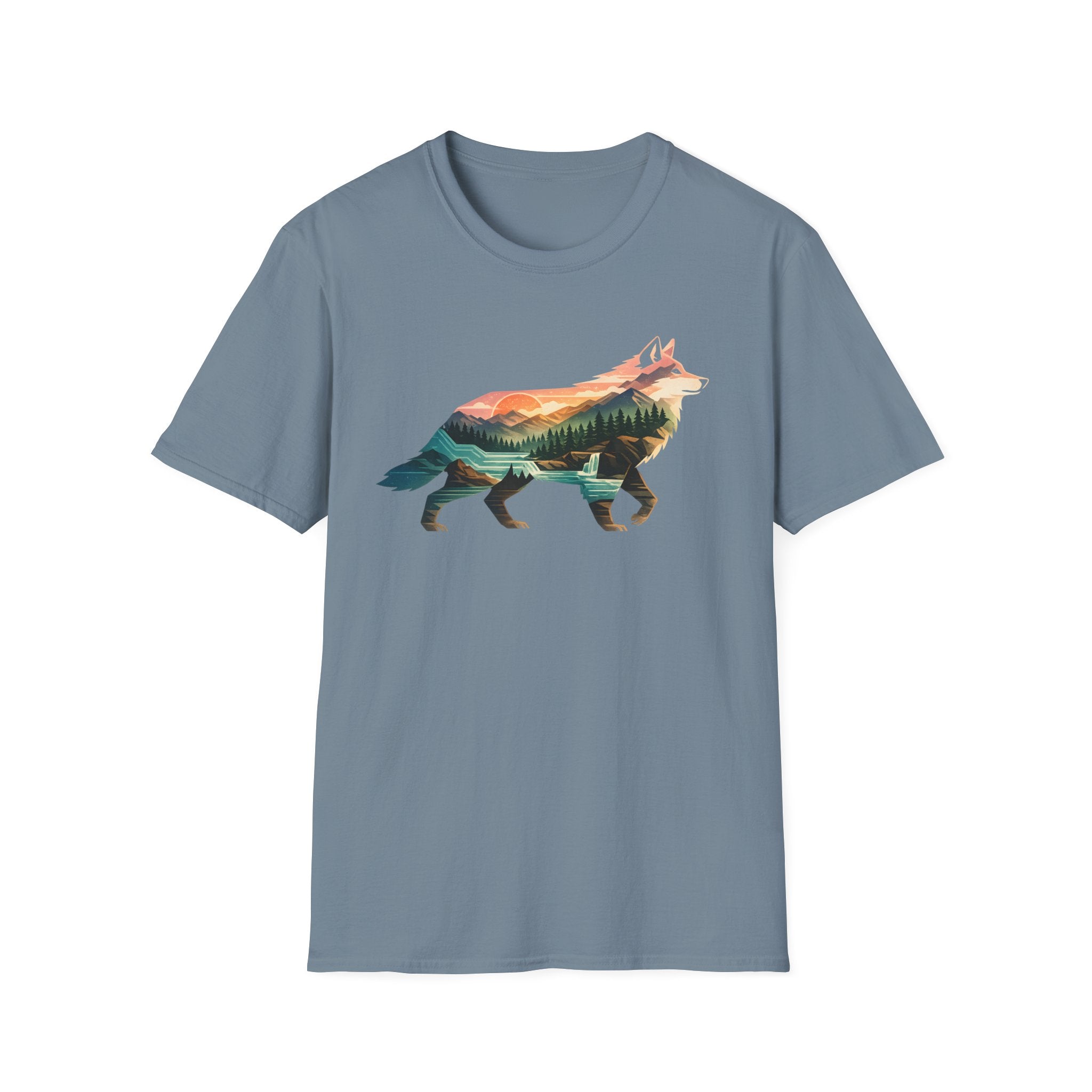 Wolf Nature Landscape T-Shirt