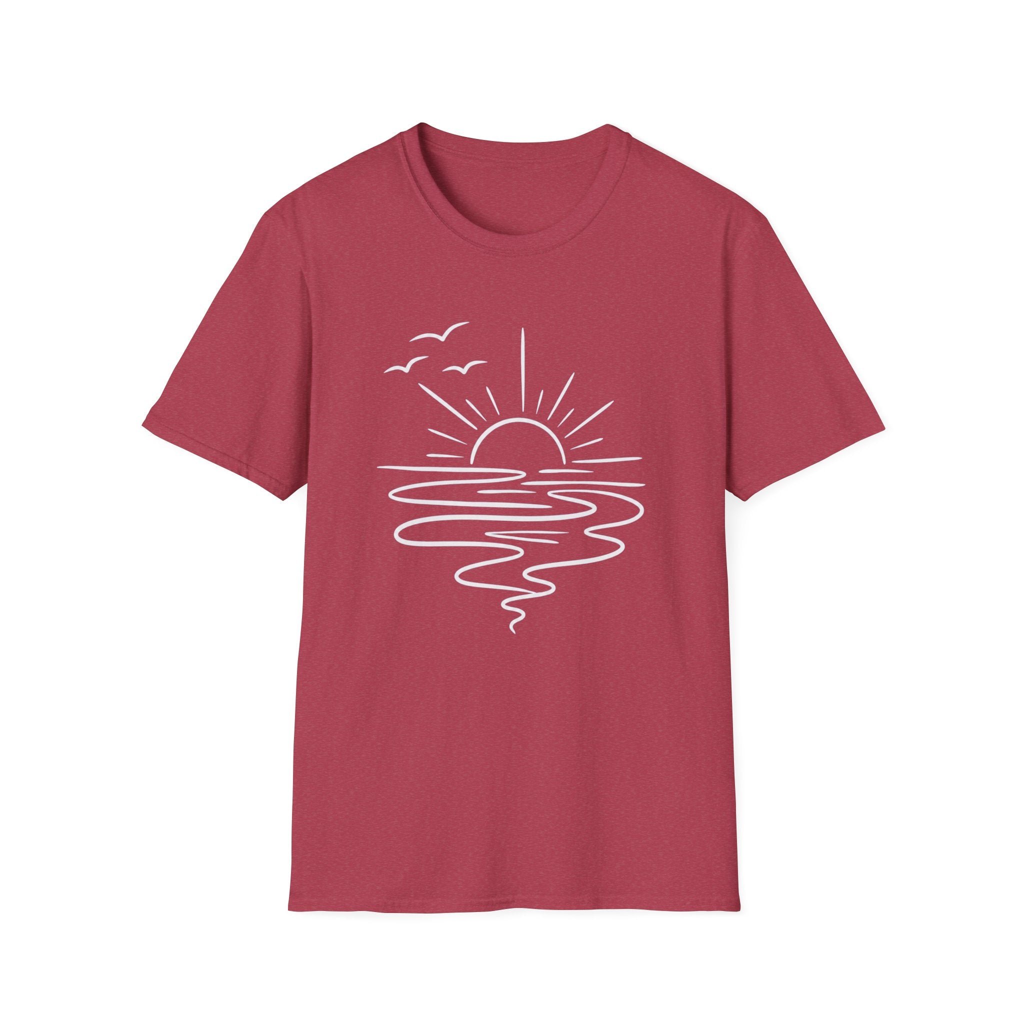 Minimal Ocean Sunset T-Shirt
