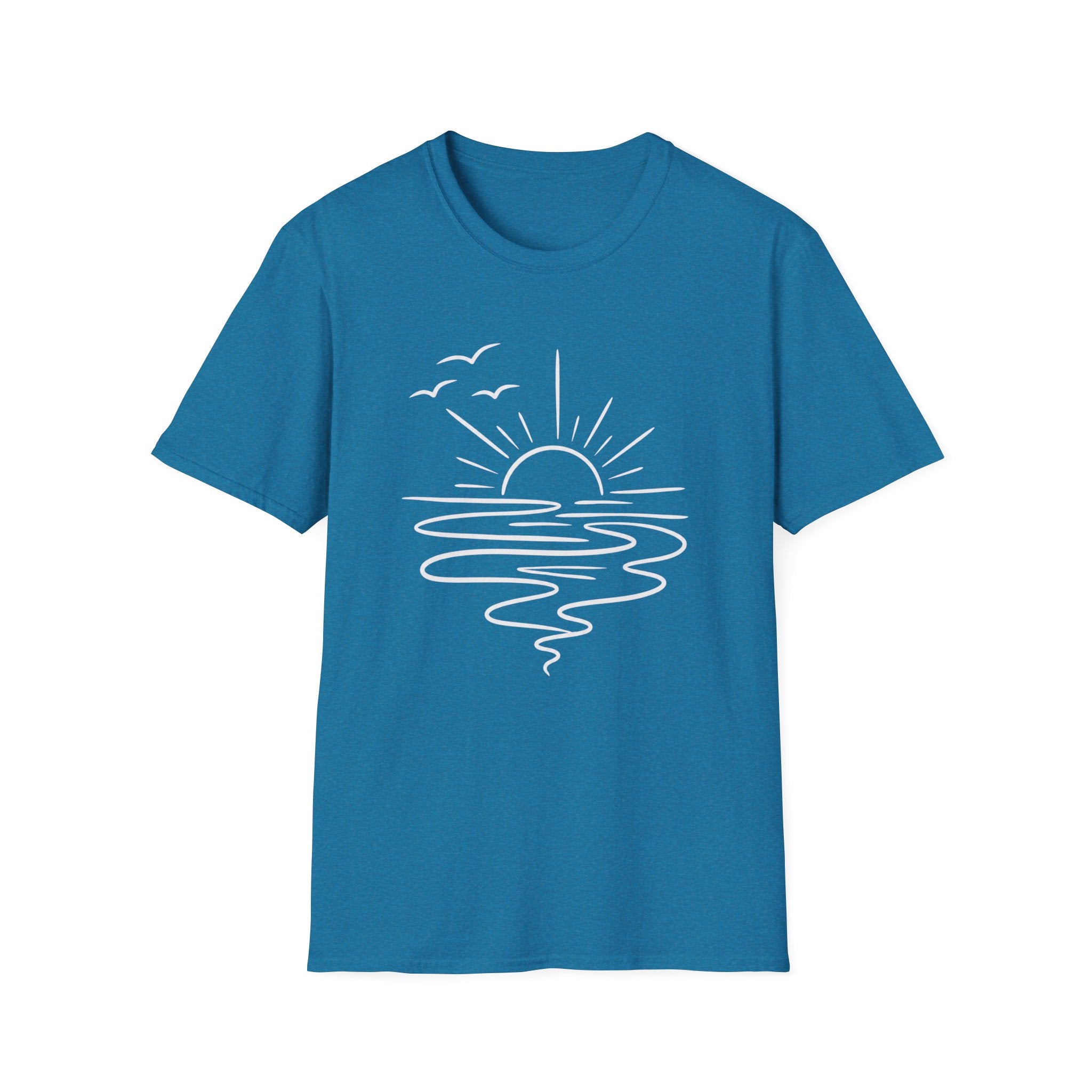 Minimal Ocean Sunset T-Shirt