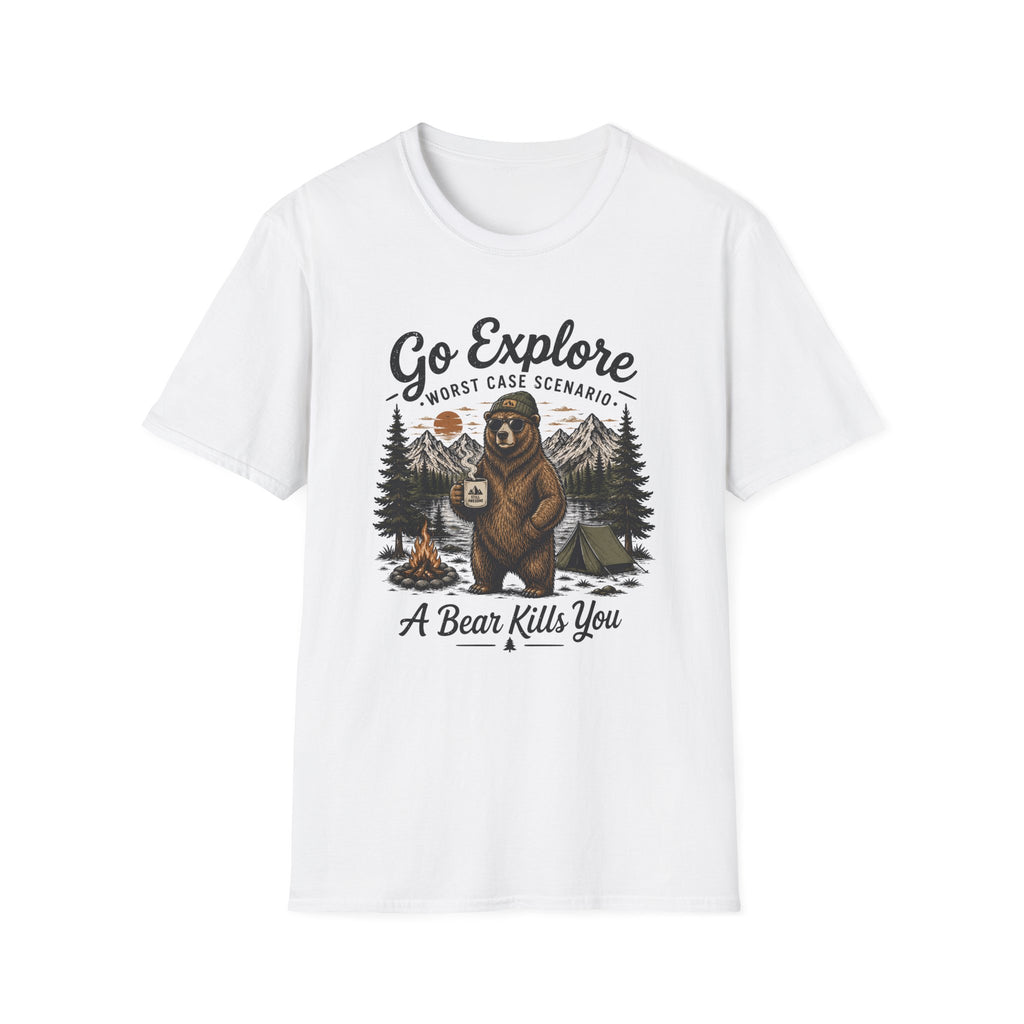 Go Explore Worst Case Scenario A Bear Kills You T-Shirt
