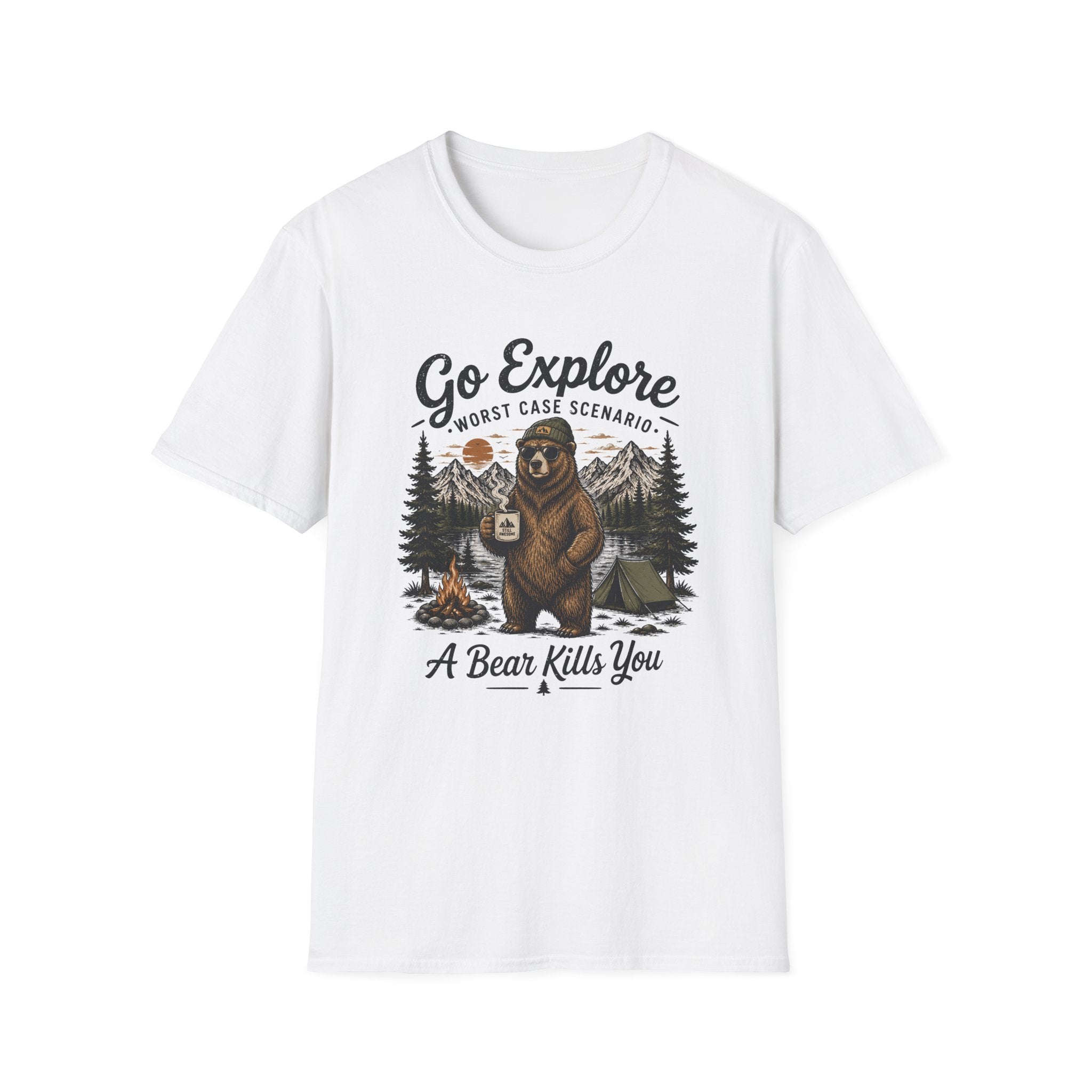 Go Explore Worst Case Scenario A Bear Kills You T-Shirt