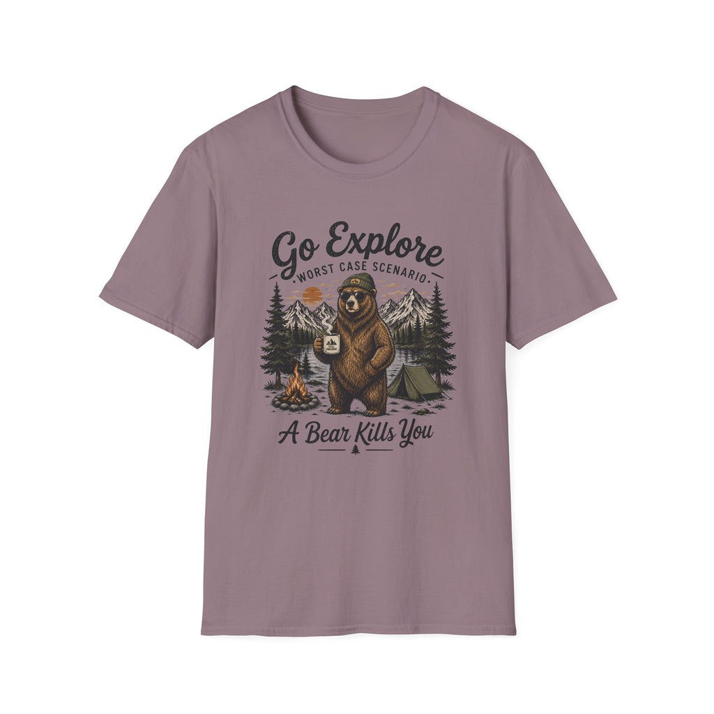 Go Explore Worst Case Scenario A Bear Kills You T-Shirt