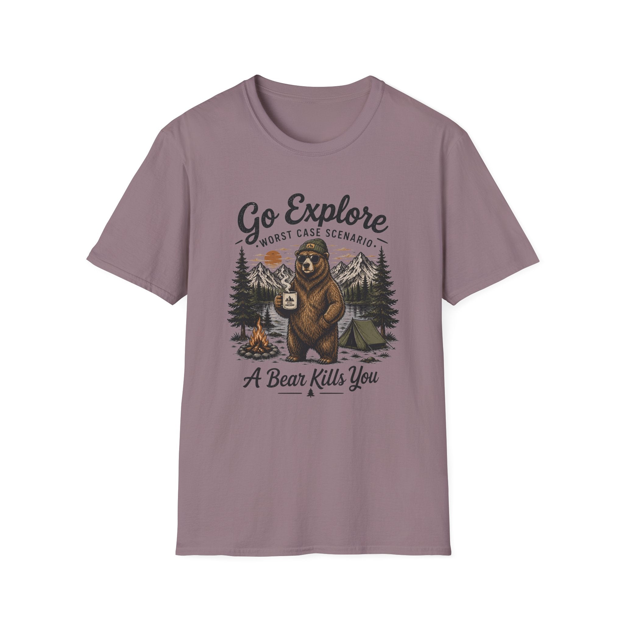 Go Explore Worst Case Scenario A Bear Kills You T-Shirt