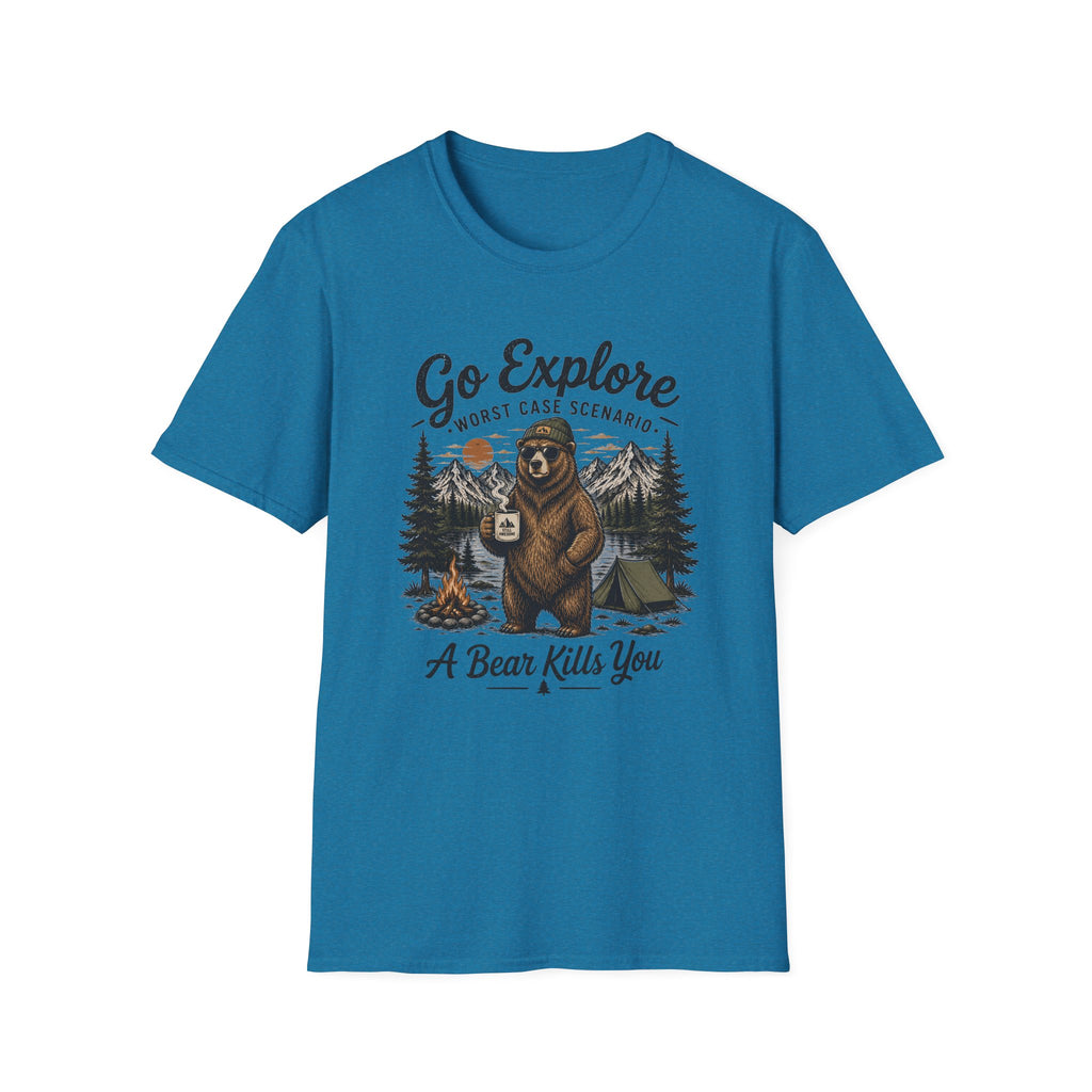 Go Explore Worst Case Scenario A Bear Kills You T-Shirt