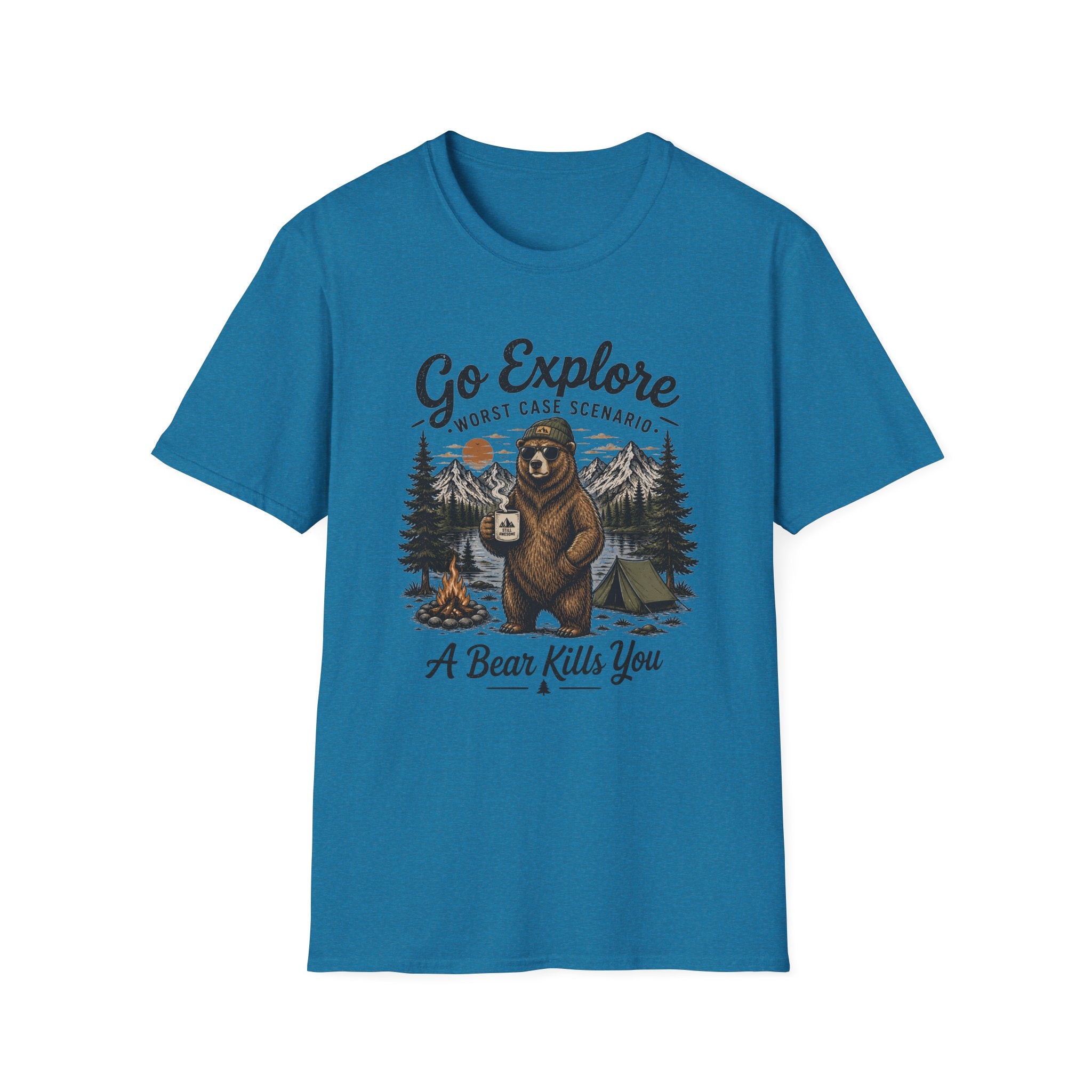 Go Explore Worst Case Scenario A Bear Kills You T-Shirt