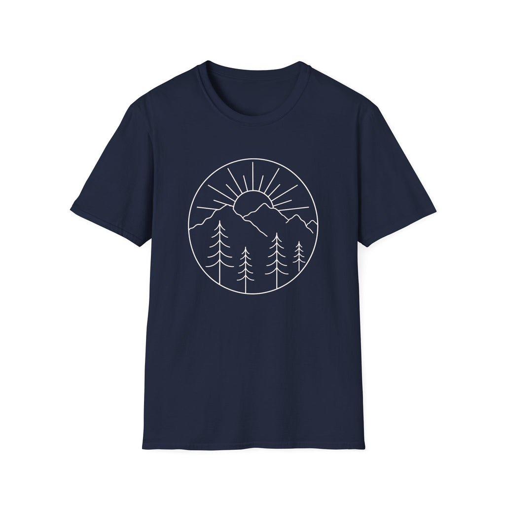 Minimal Mountain Sunrise T-Shirt