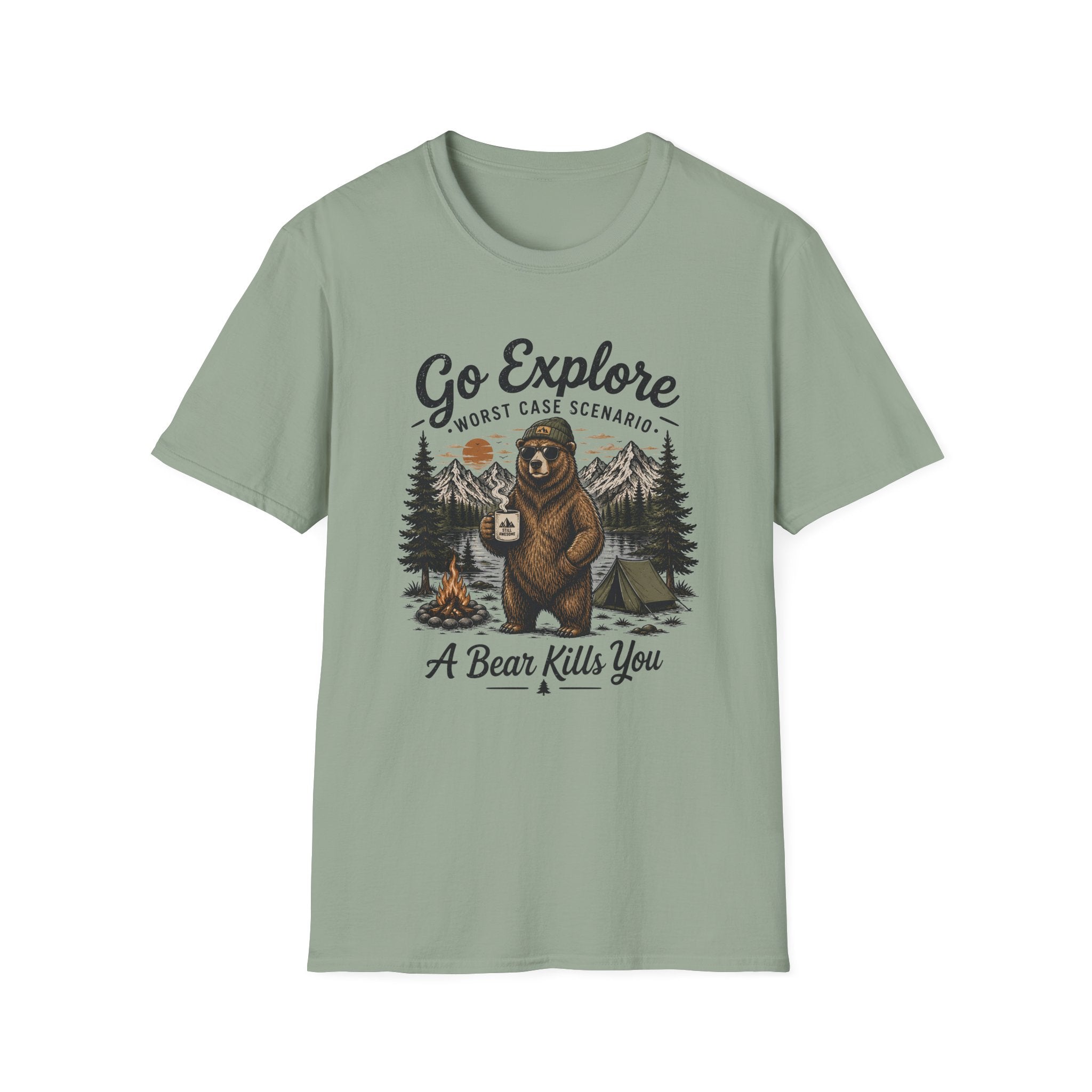 Go Explore Worst Case Scenario A Bear Kills You T-Shirt