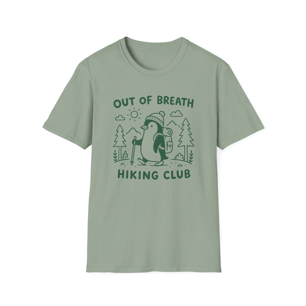 Out of Breath Penguin Hiking Club T-Shirt