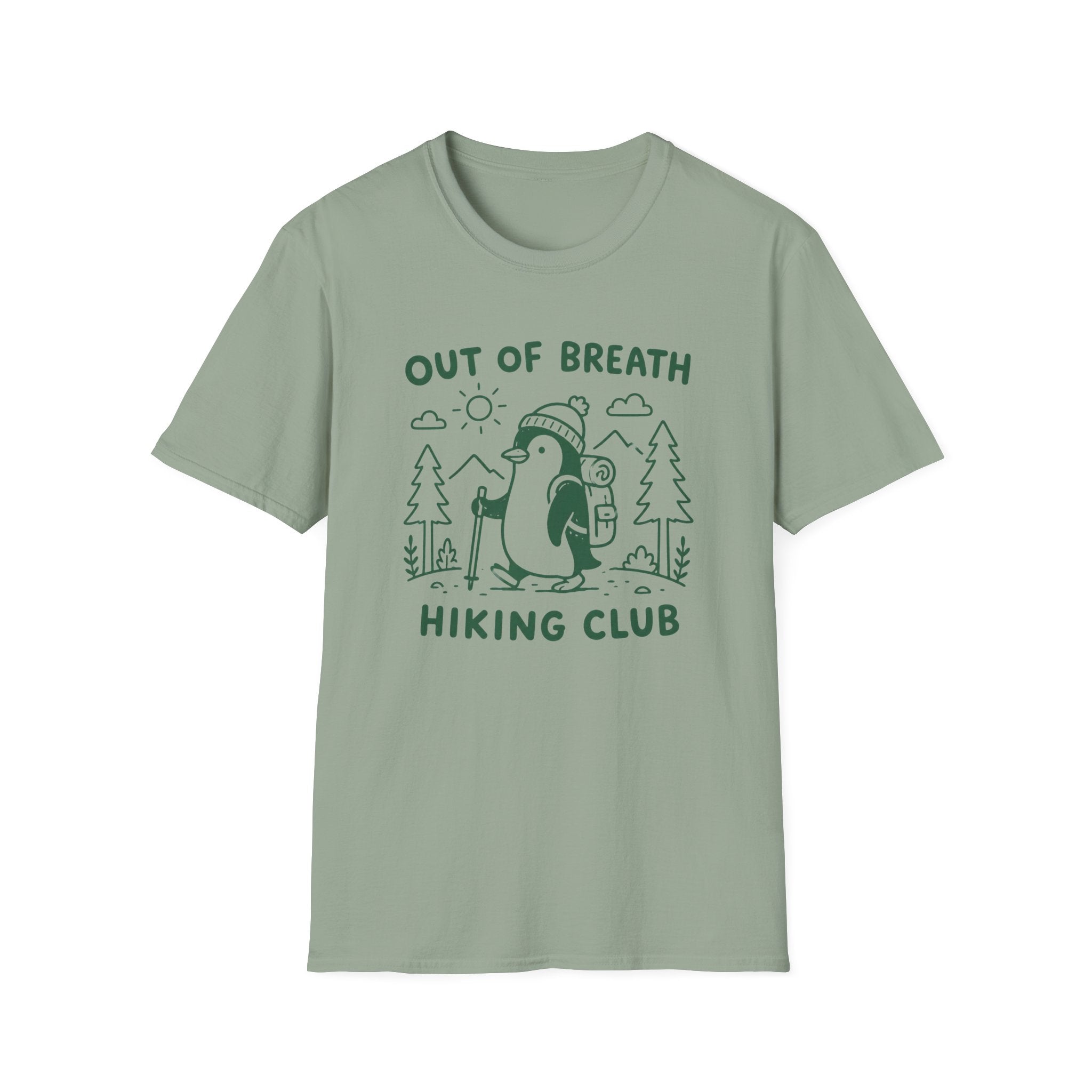Out of Breath Penguin Hiking Club T-Shirt