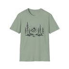 Minimal Pine Tree Mountain T-Shirt