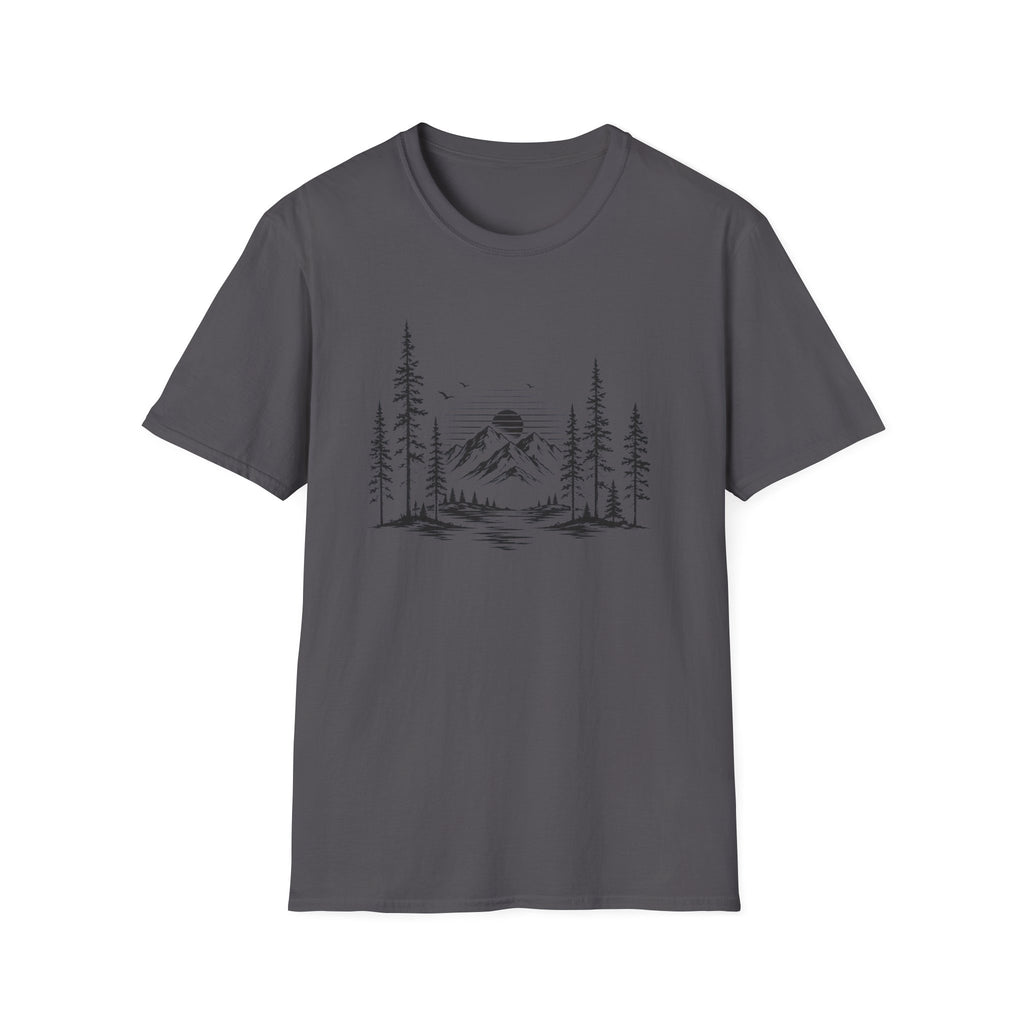 Minimal Pine Tree Mountain T-Shirt