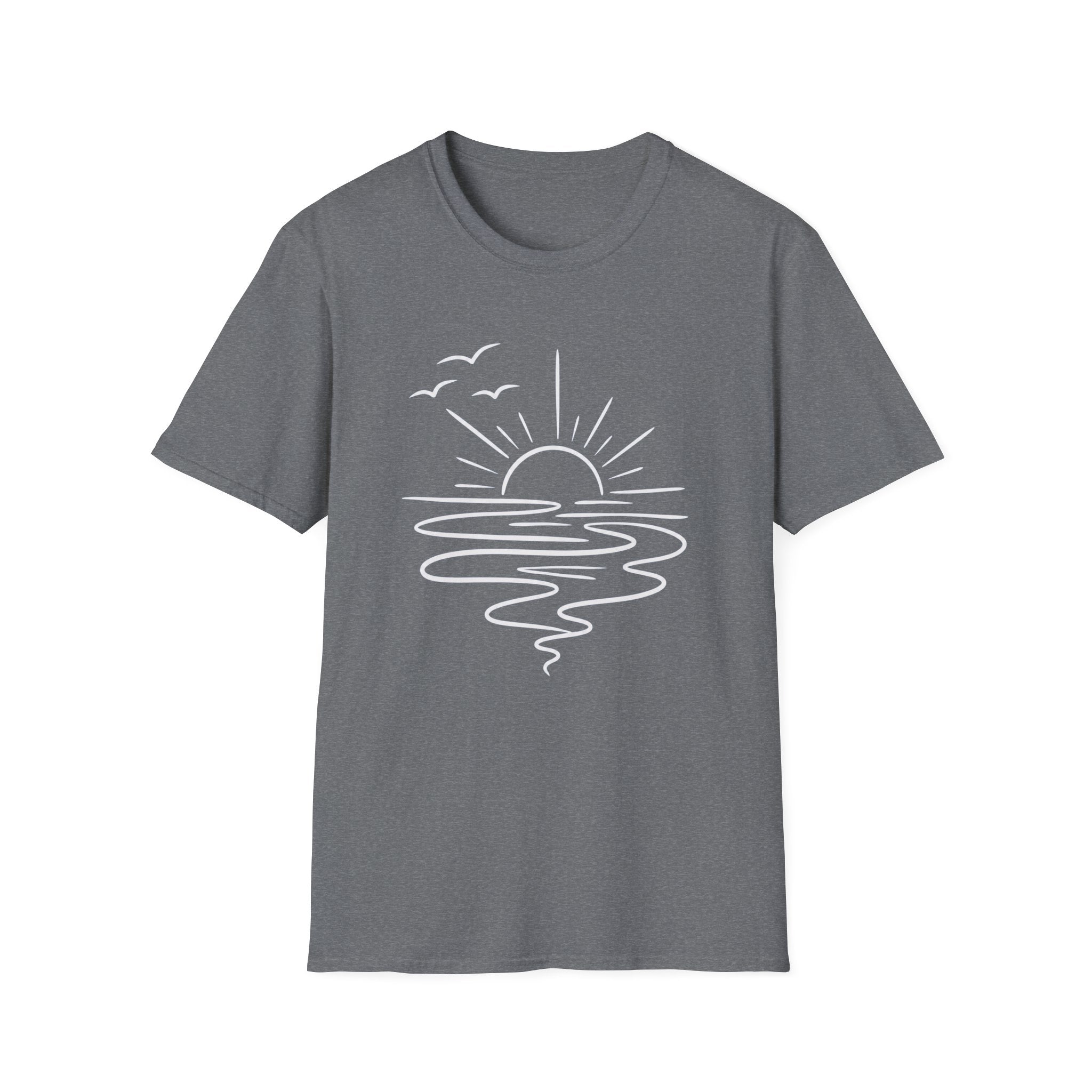 Minimal Ocean Sunset T-Shirt