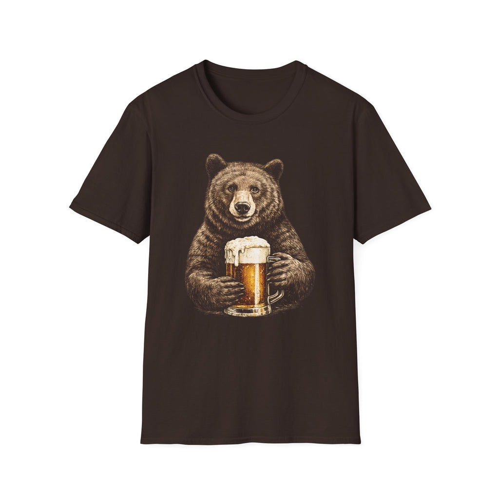 Bear Holding Beer T-Shirt