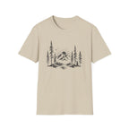Minimal Pine Tree Mountain T-Shirt