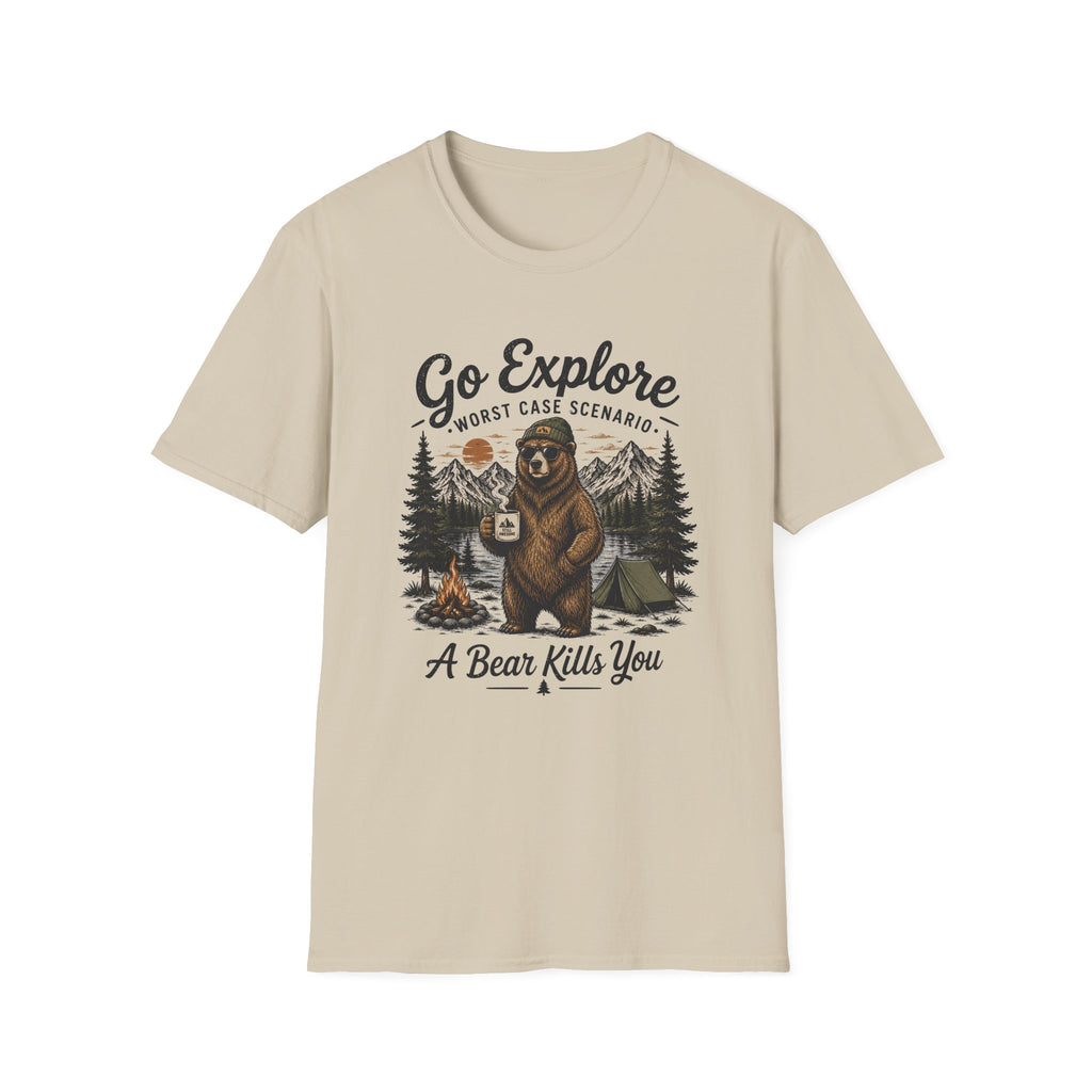 Go Explore Worst Case Scenario A Bear Kills You T-Shirt