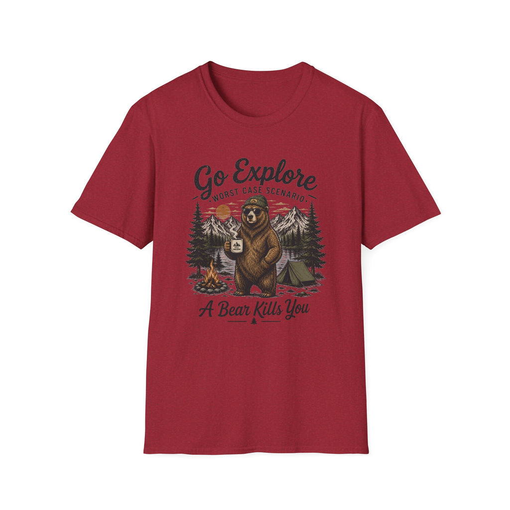 Go Explore Worst Case Scenario A Bear Kills You T-Shirt
