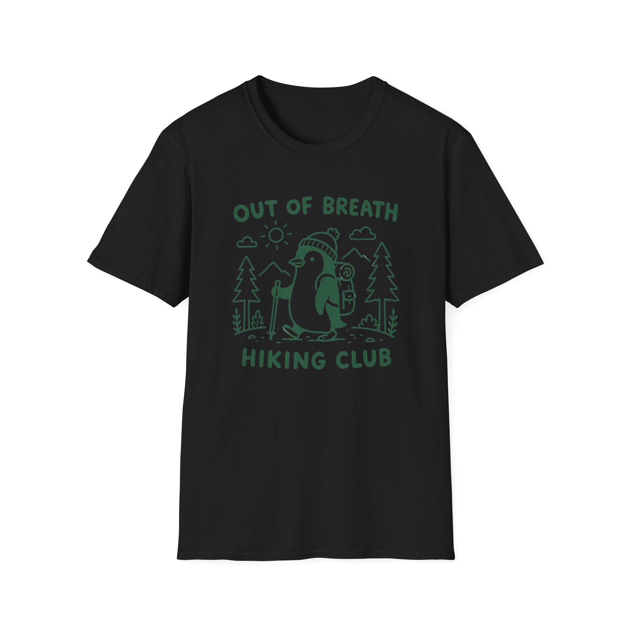 Out of Breath Penguin Hiking Club T-Shirt
