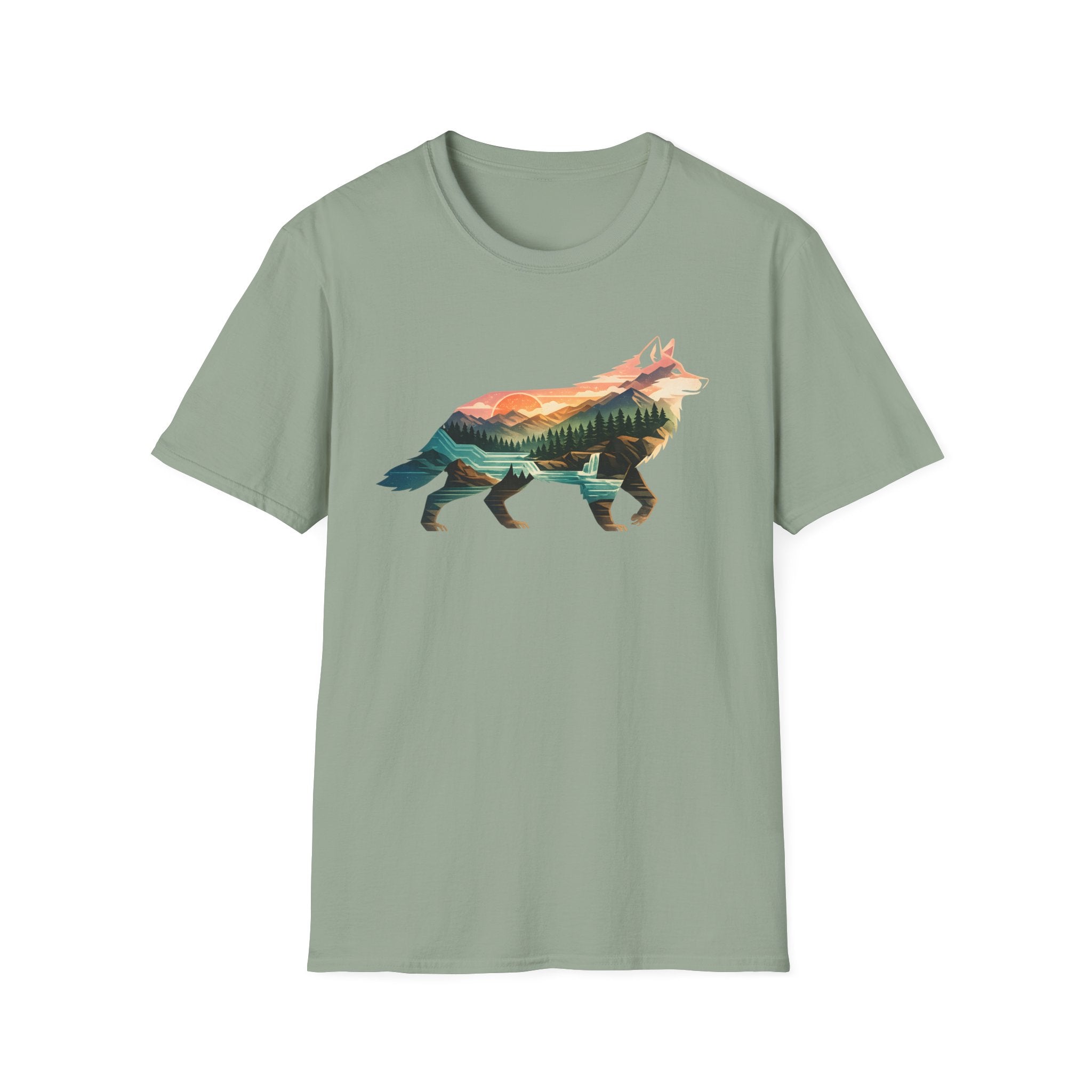 Wolf Nature Landscape T-Shirt