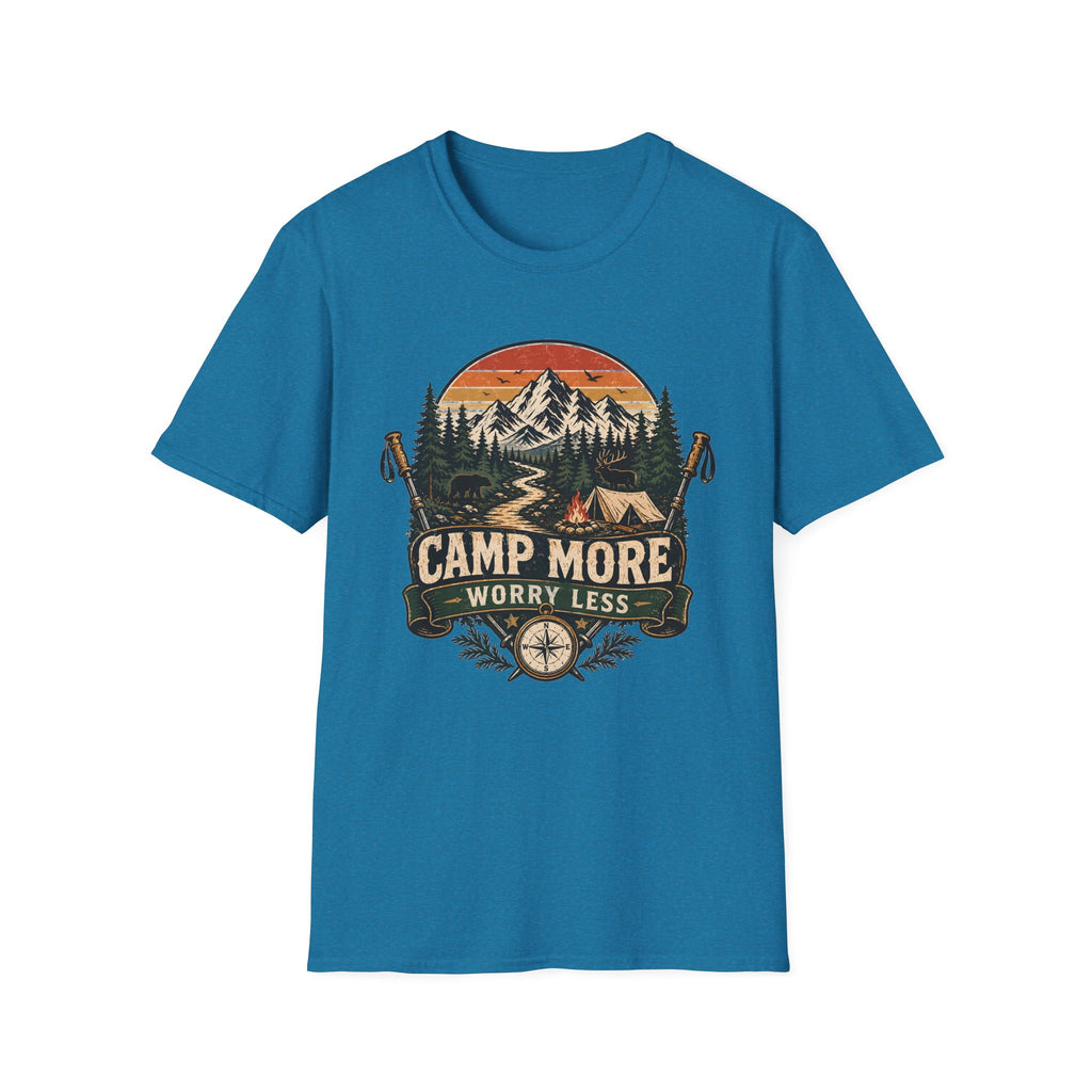 Camp More Worry Less Sunset T-Shirt