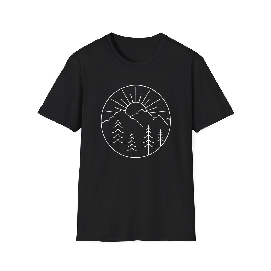 Minimal Mountain Sunrise T-Shirt