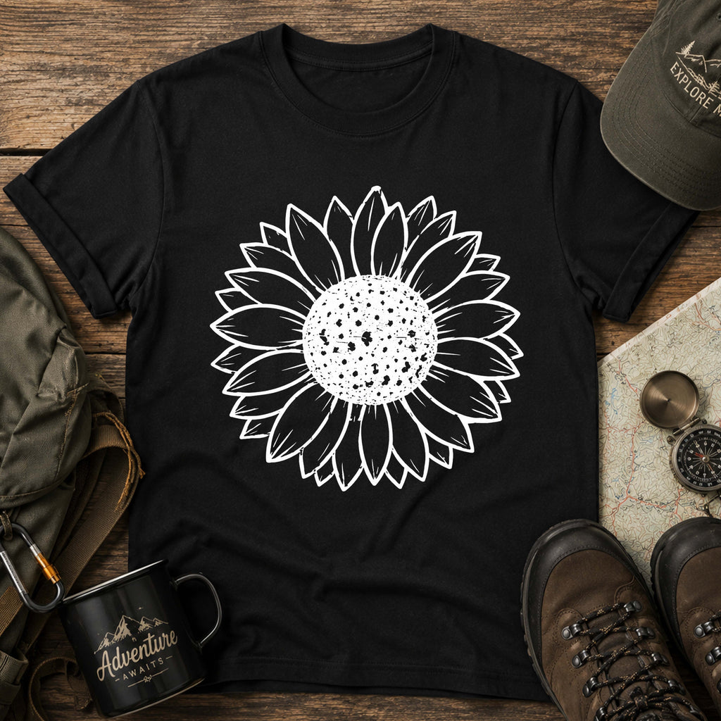 Minimal Sunflower T-Shirt