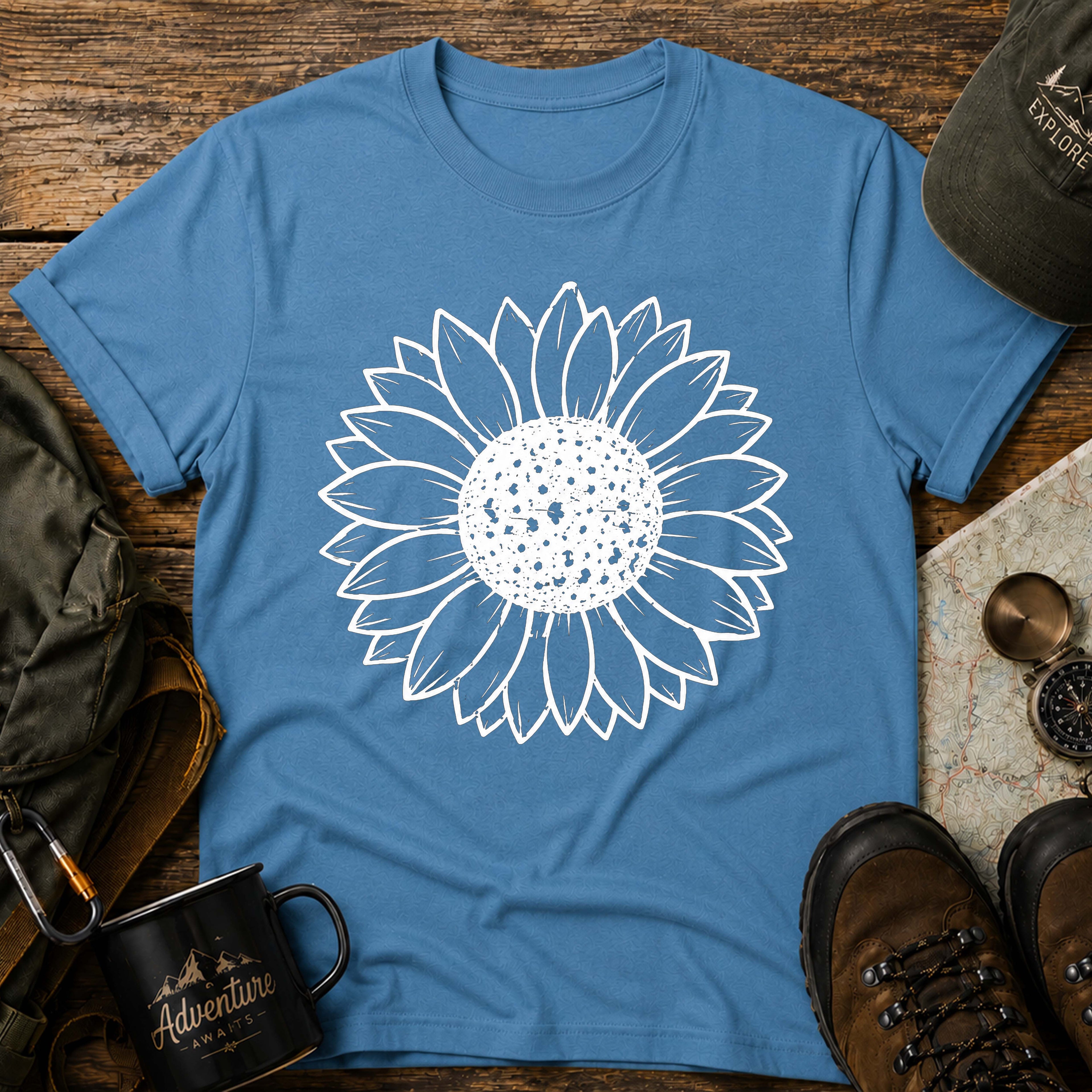 Minimal Sunflower T-Shirt