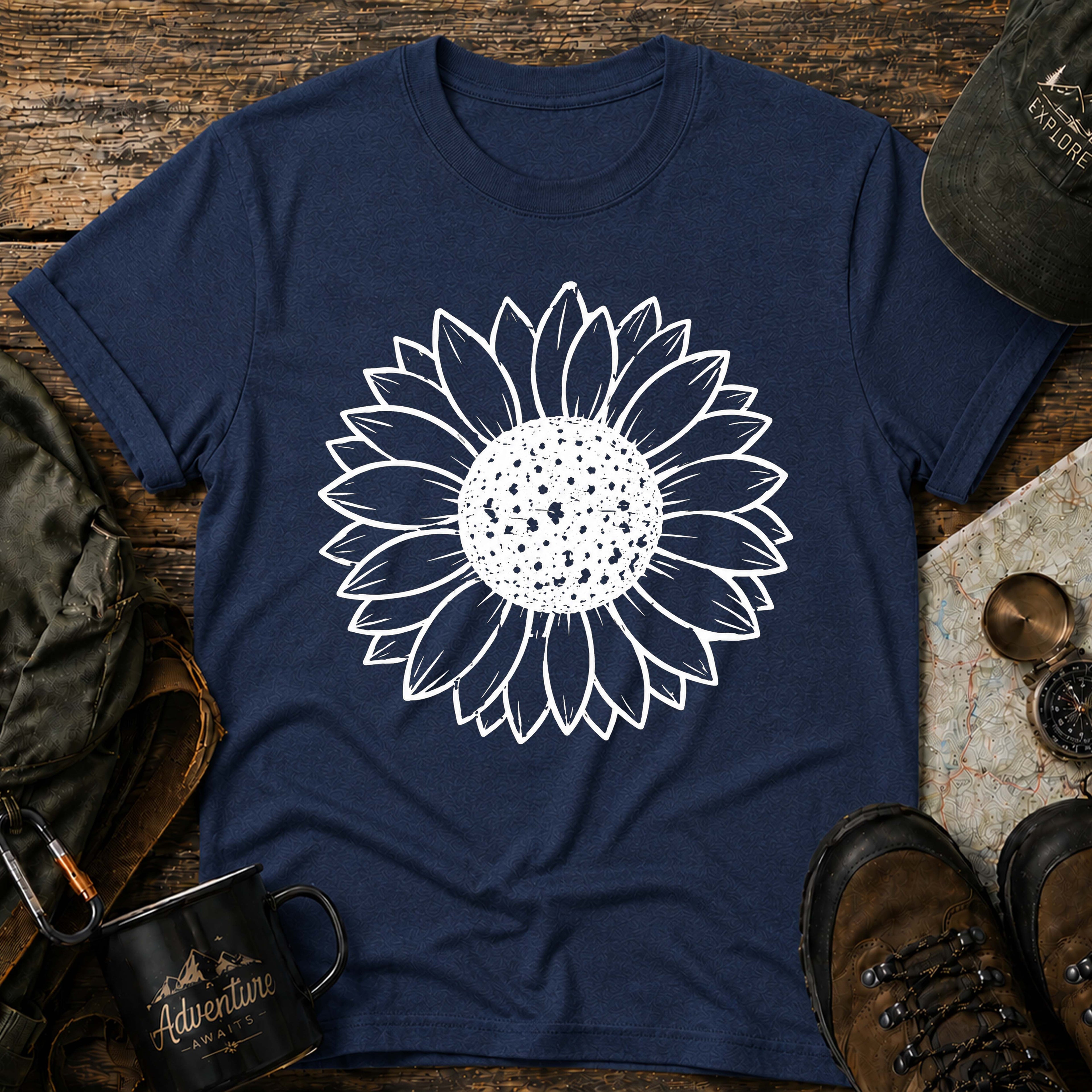 Minimal Sunflower T-Shirt
