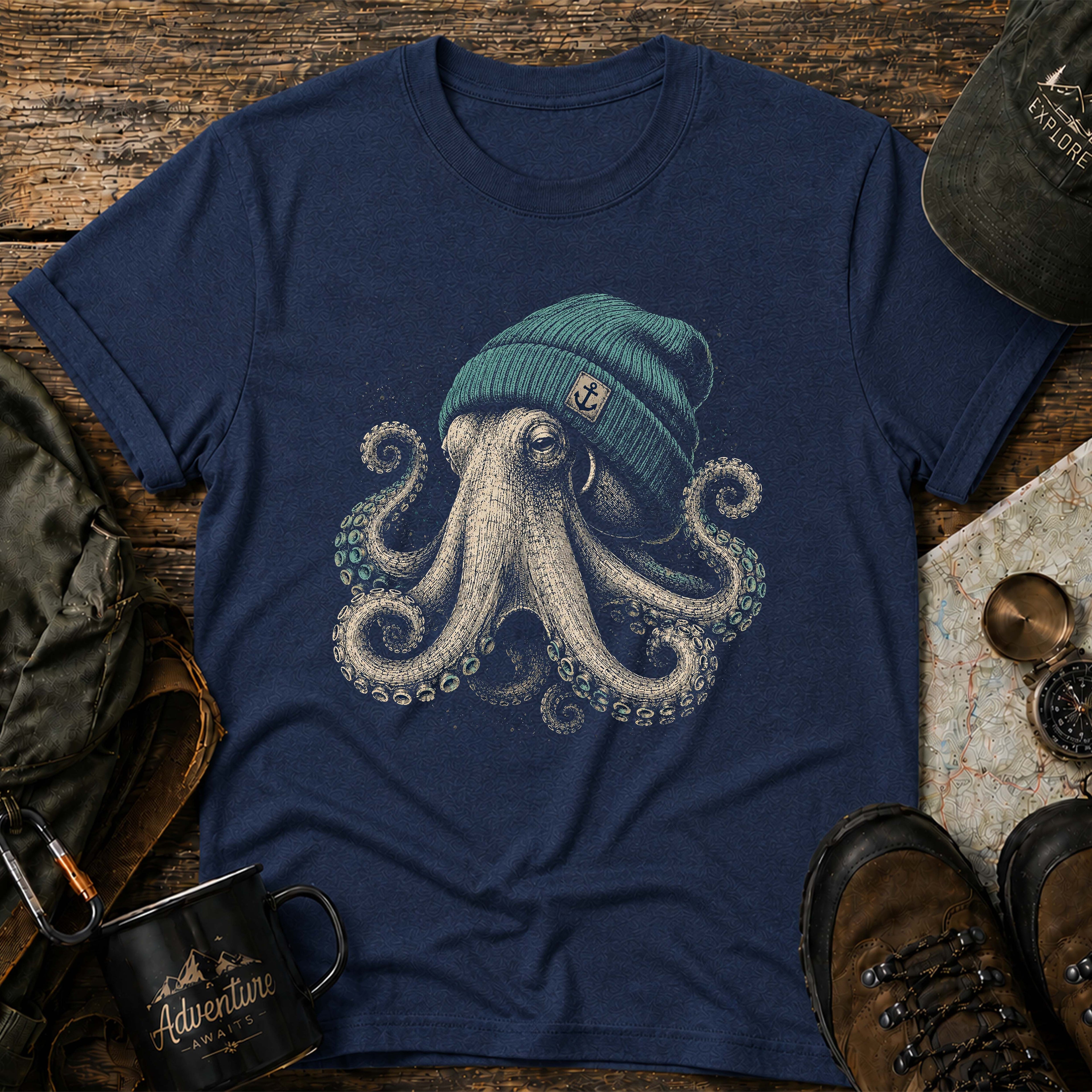 Octopus Beanie T-Shirt
