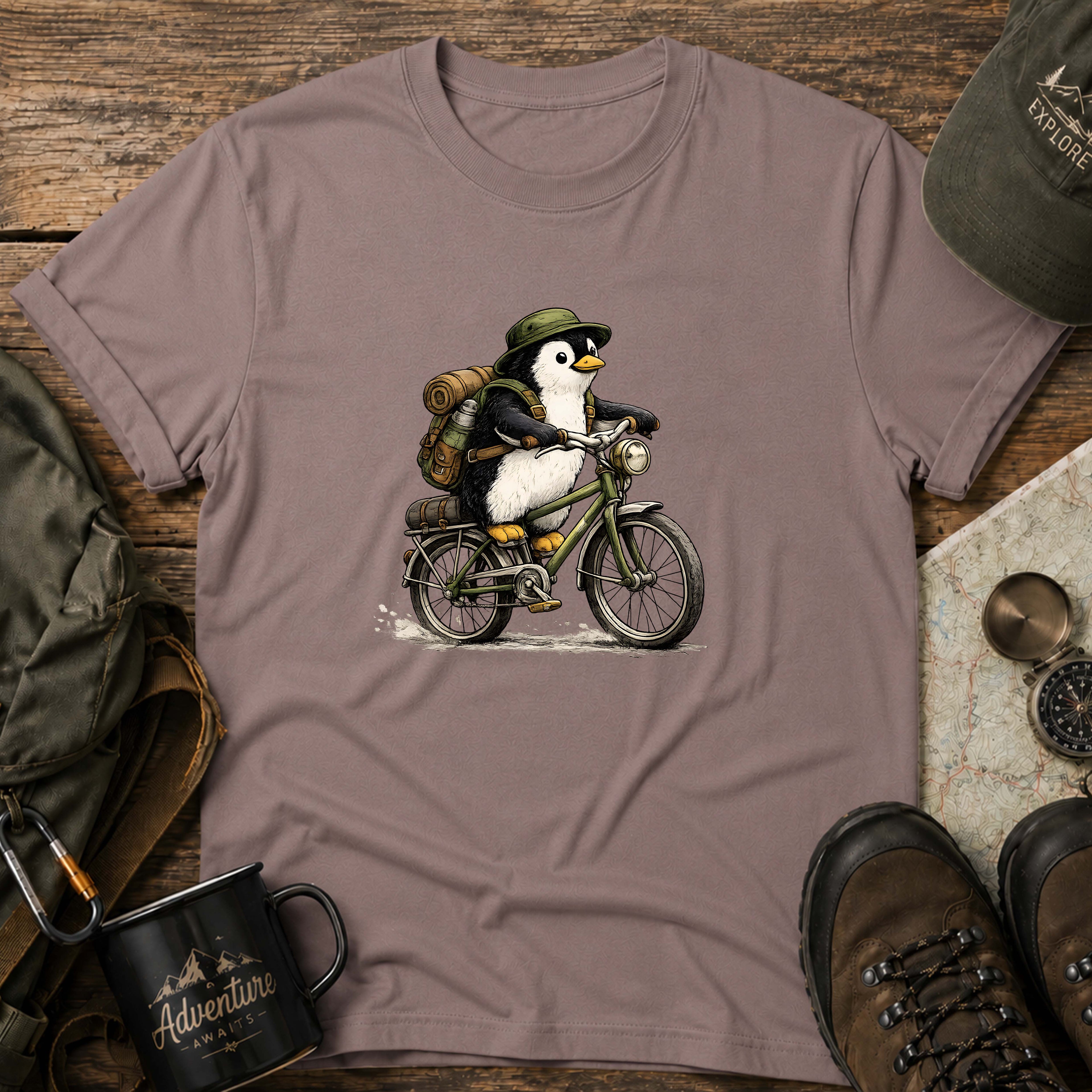 Bicycle Penguin T-Shirt