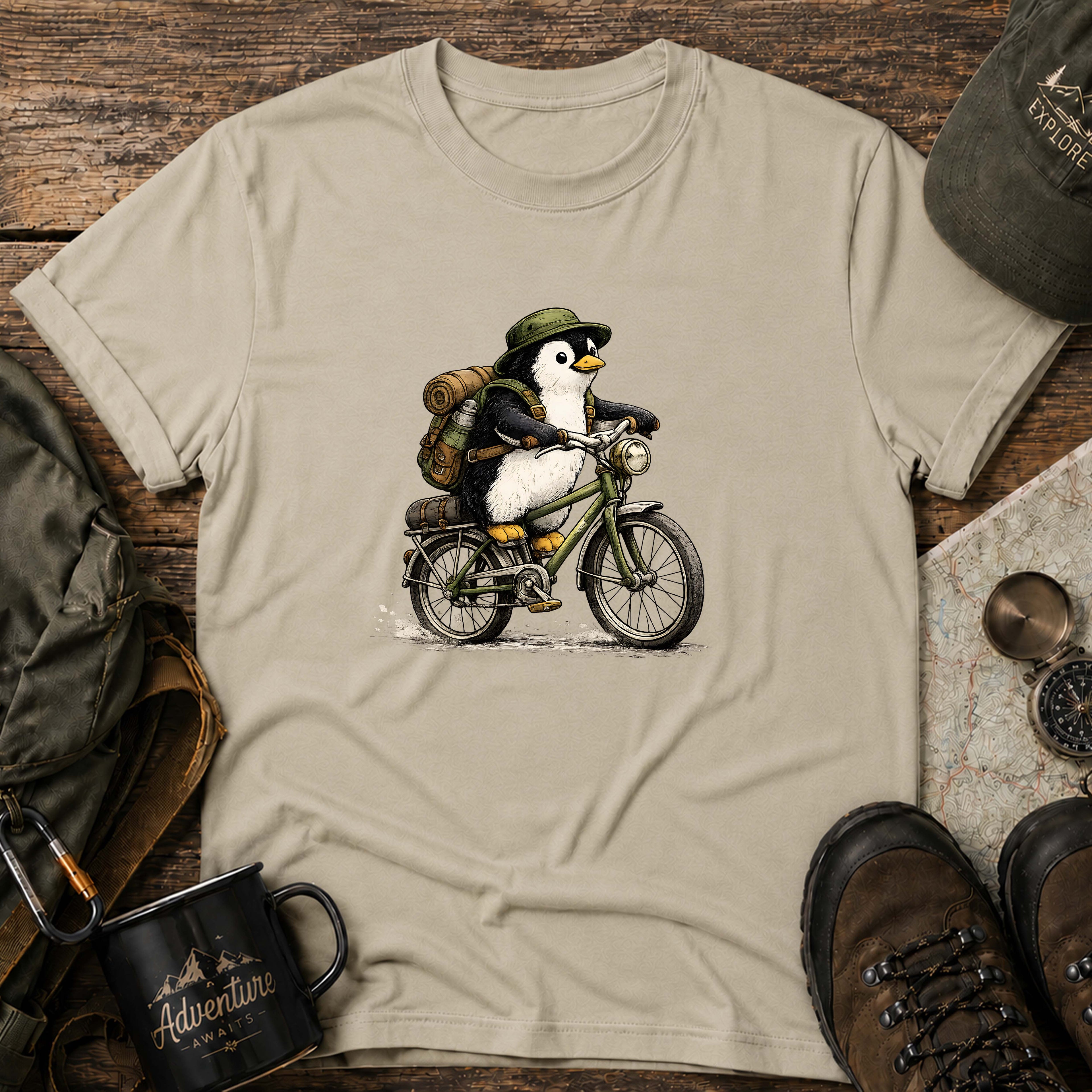 Bicycle Penguin T-Shirt