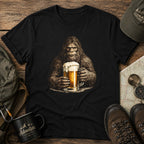 Bigfoot Holding Beer T-Shirt