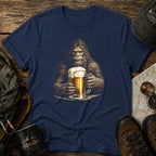 Bigfoot Holding Beer T-Shirt