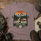 Camp More Worry Less Sunset T-Shirt