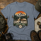 Camp More Worry Less Sunset T-Shirt