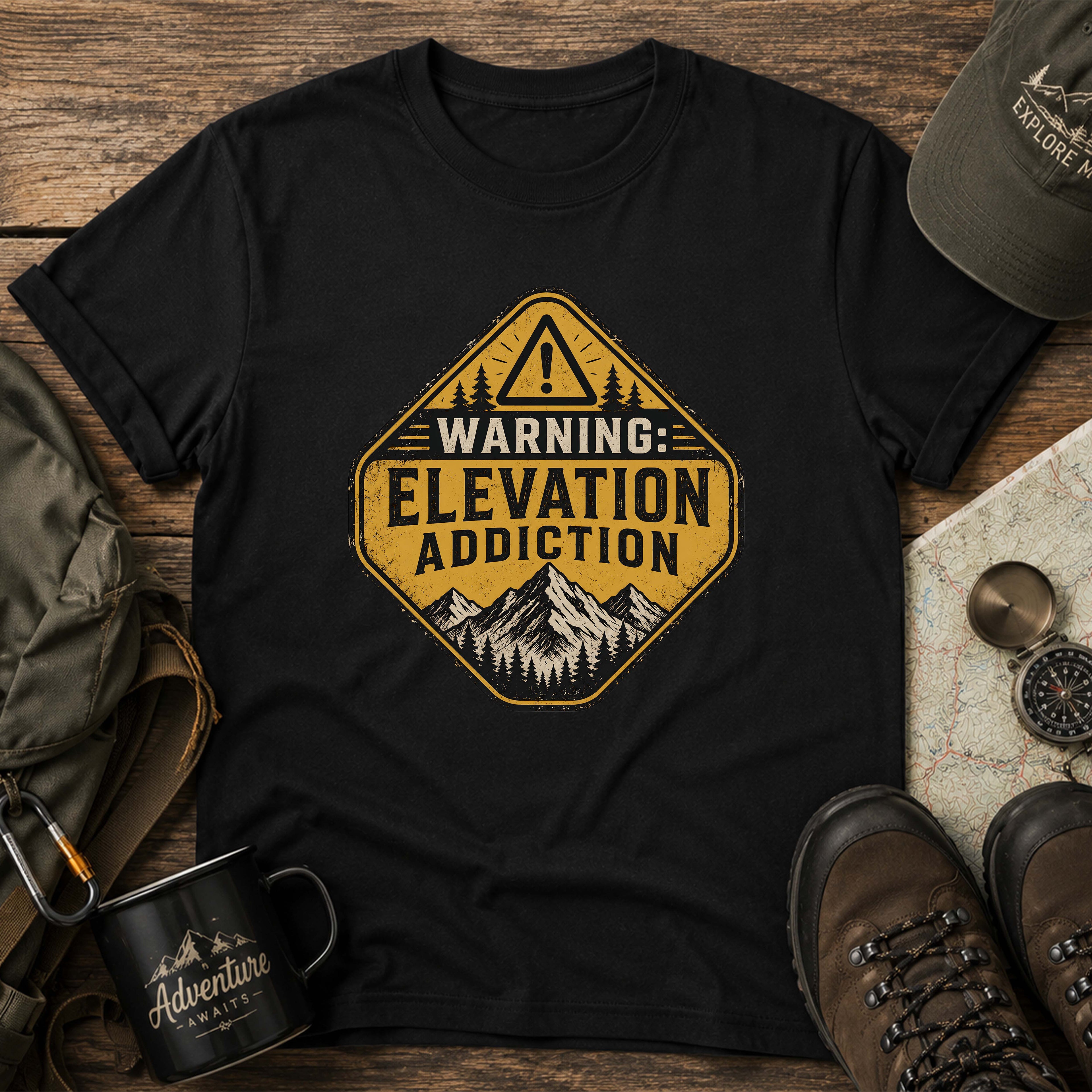 WARNING: ELEVATION ADDICTION T-Shirt