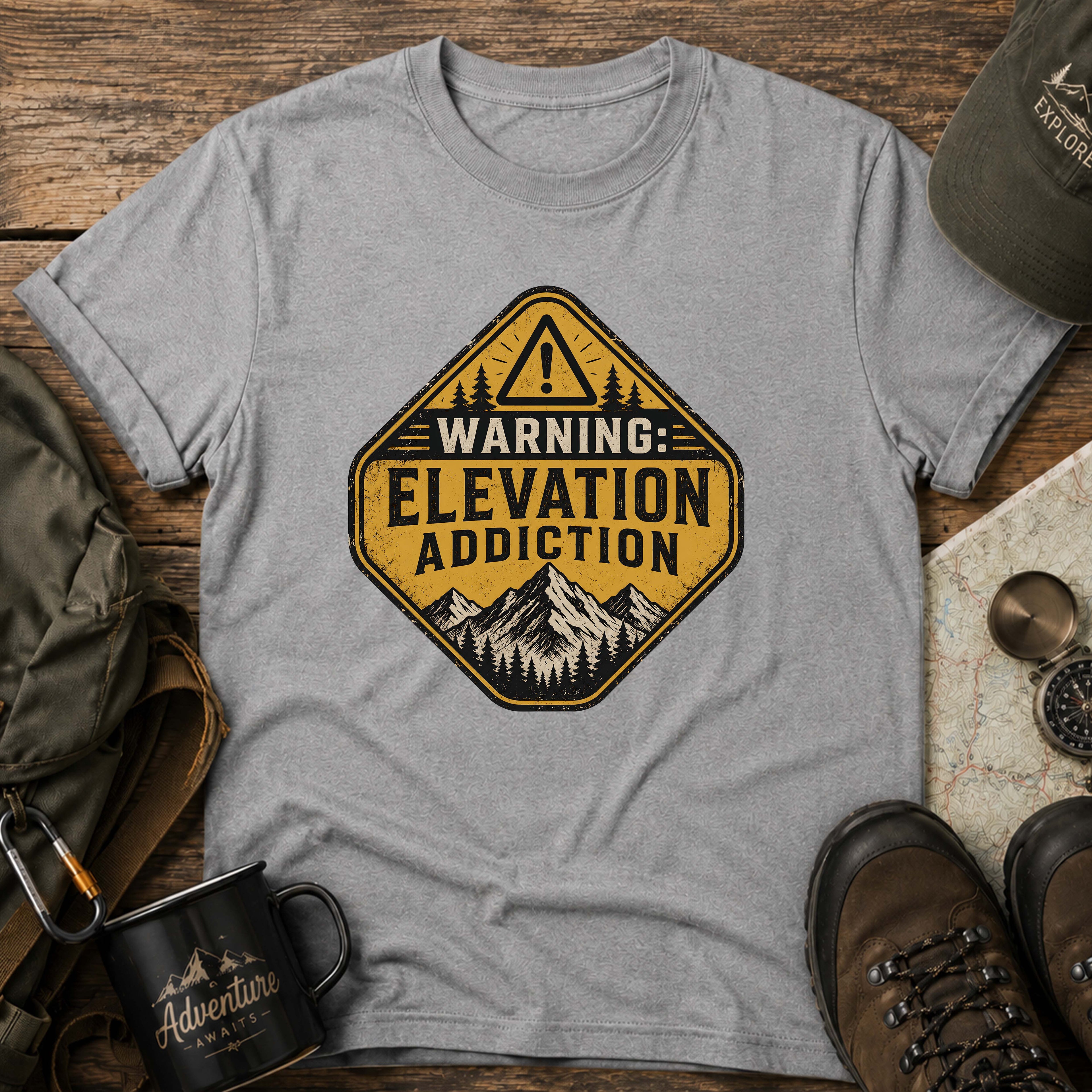 WARNING: ELEVATION ADDICTION T-Shirt