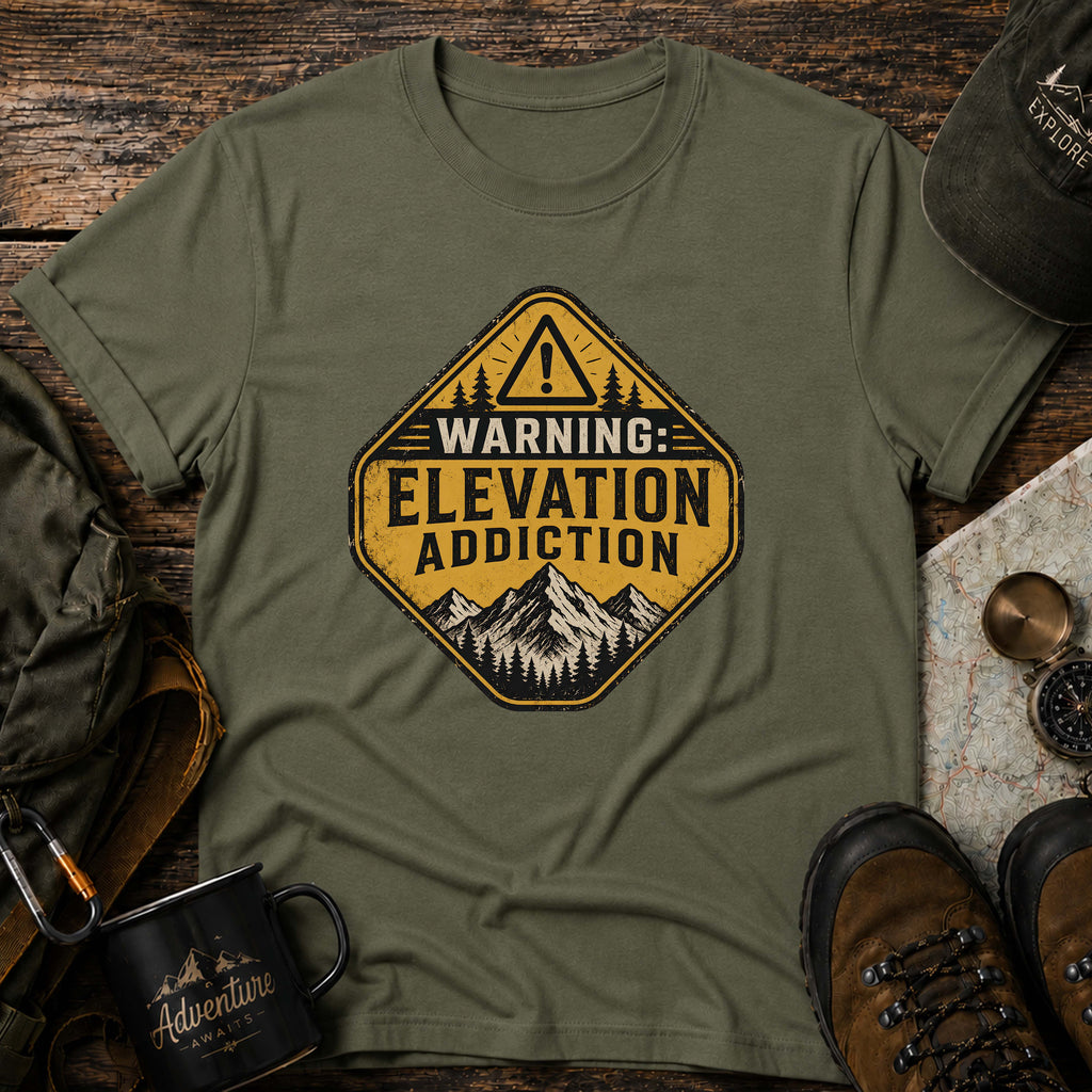 WARNING: ELEVATION ADDICTION T-Shirt
