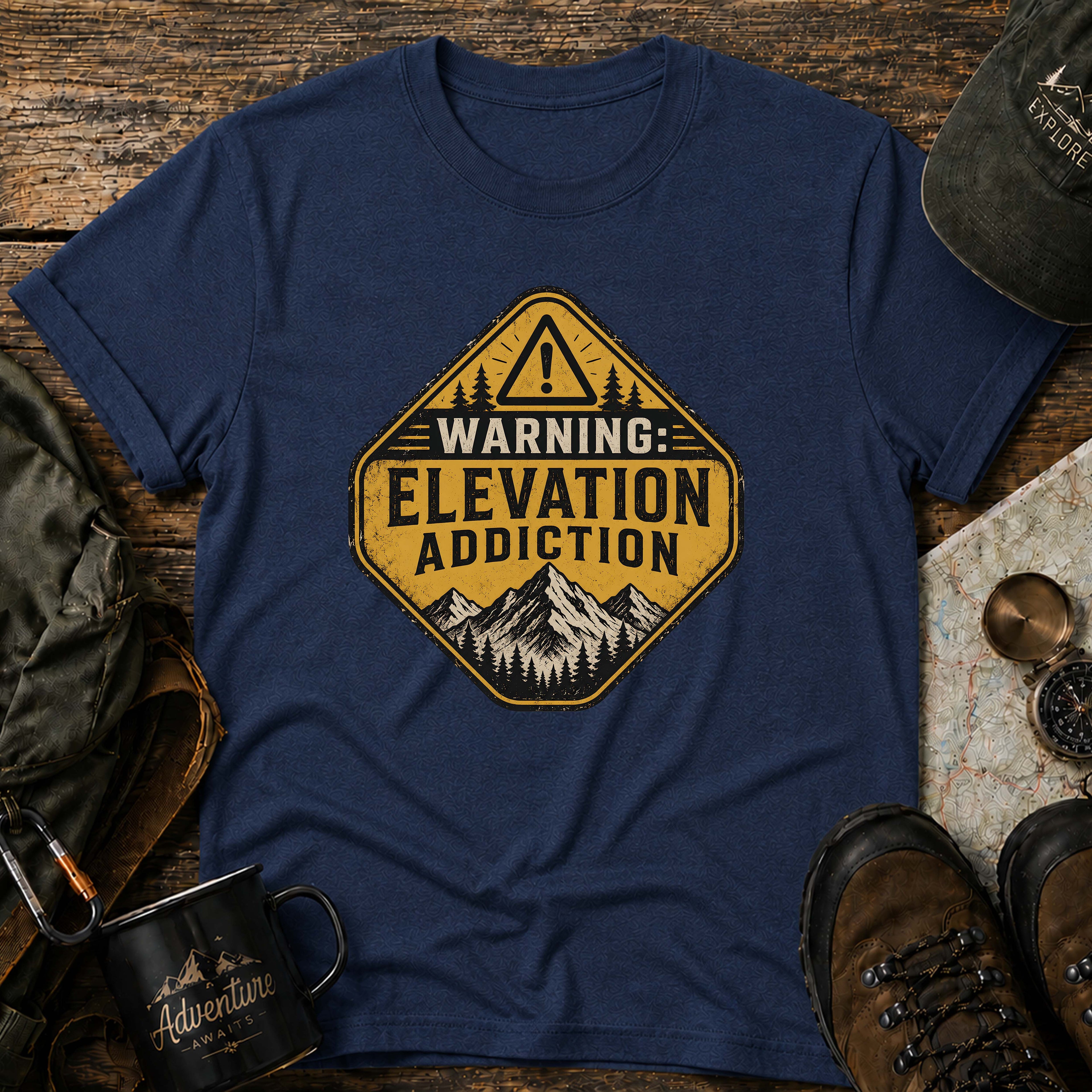 WARNING: ELEVATION ADDICTION T-Shirt