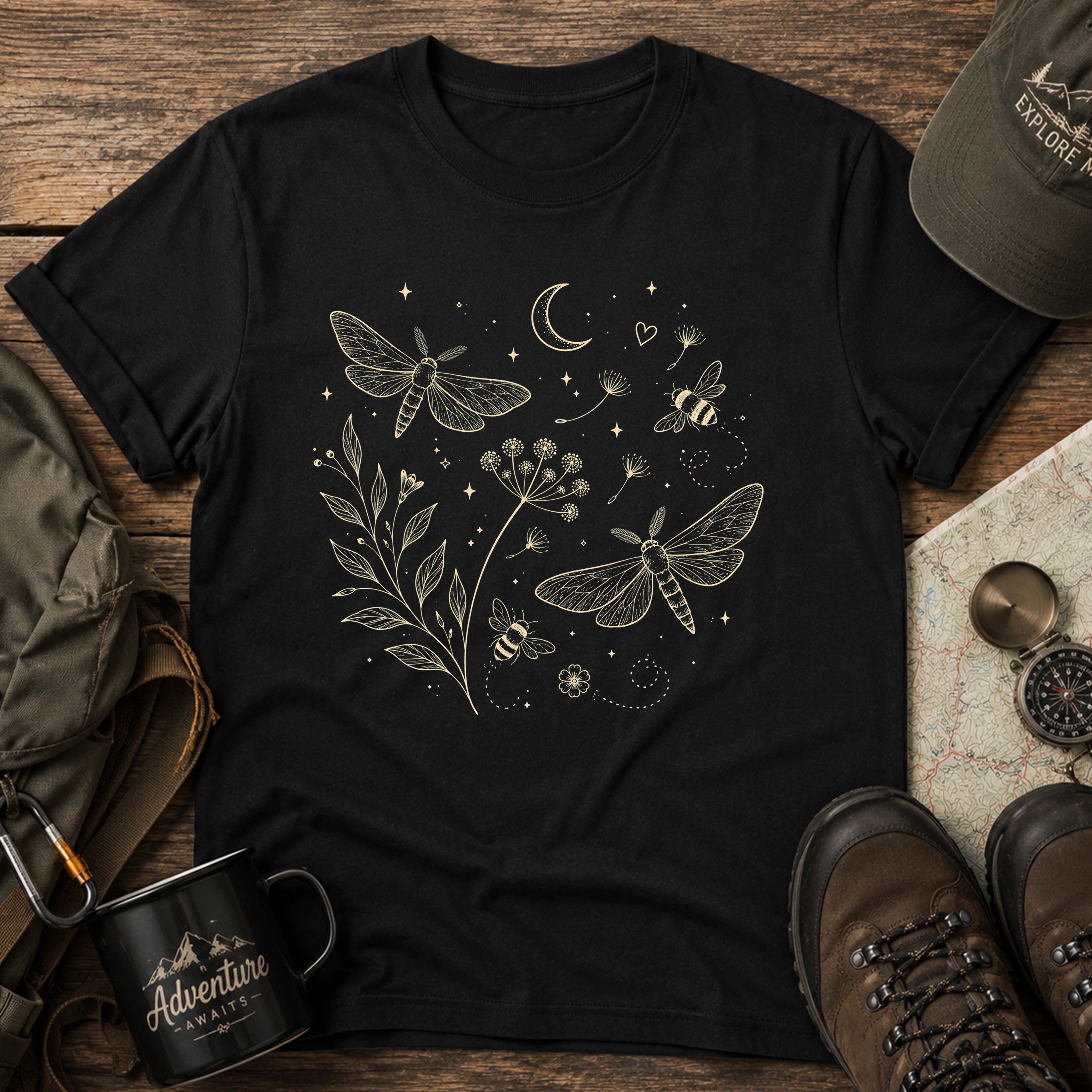 Floral Night Sky T-Shirt