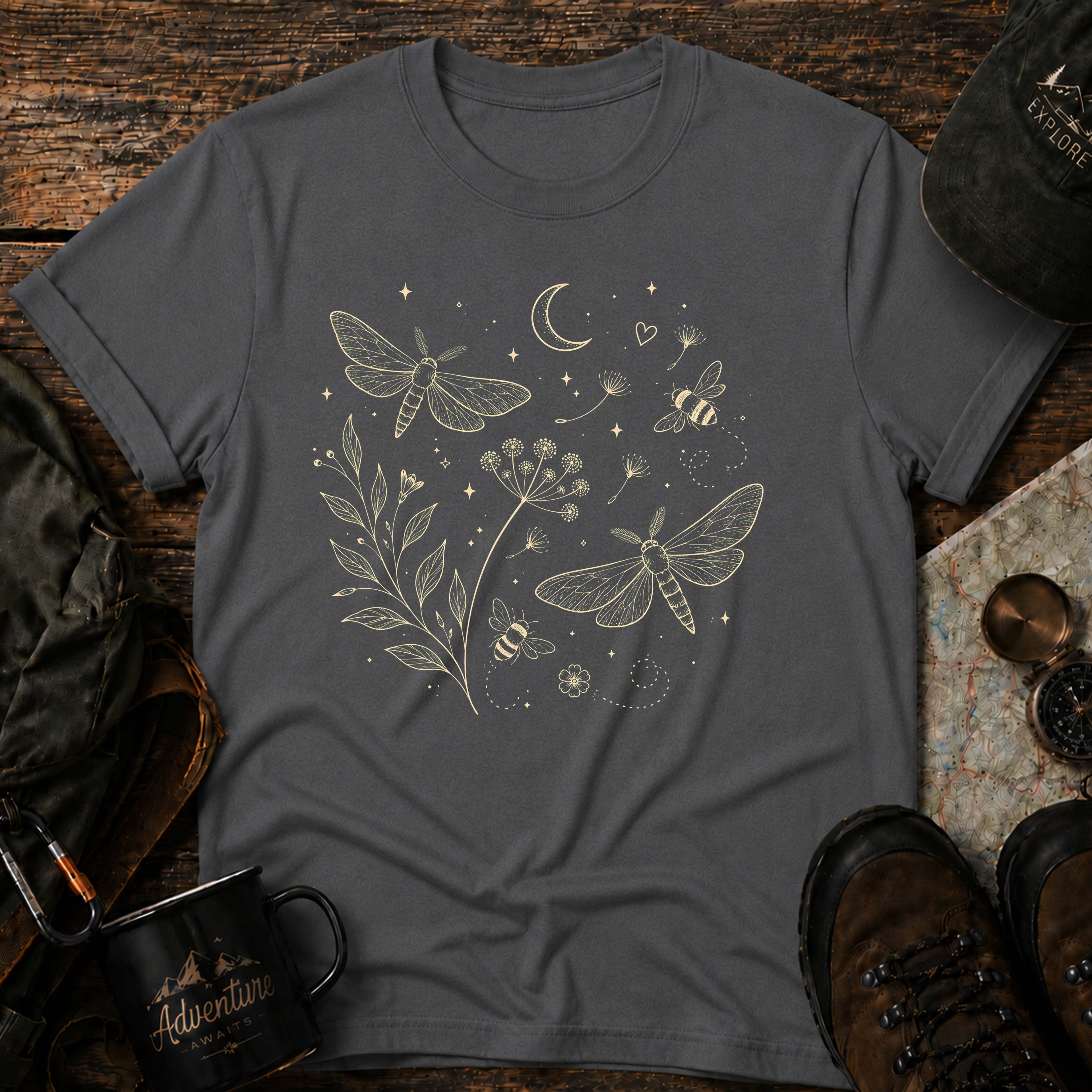 Floral Night Sky T-Shirt